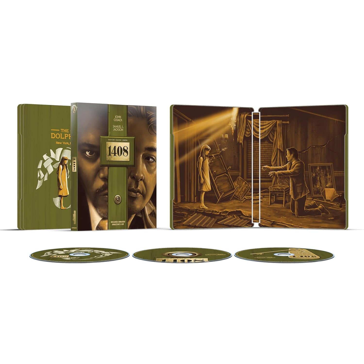 1408 (2007) (англ. язык) (4K UHD + 2 Blu-ray) Steelbook