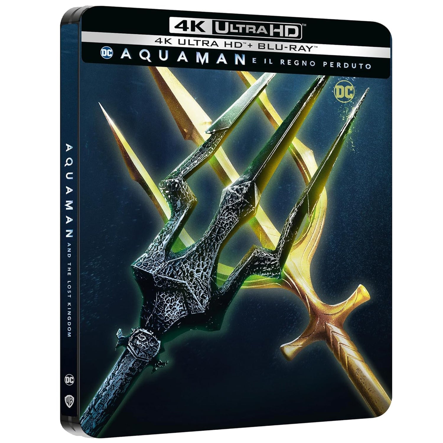 Аквамен и потерянное царство (2023) (англ. яз.) (4K UHD + Blu-ray) Steelbook