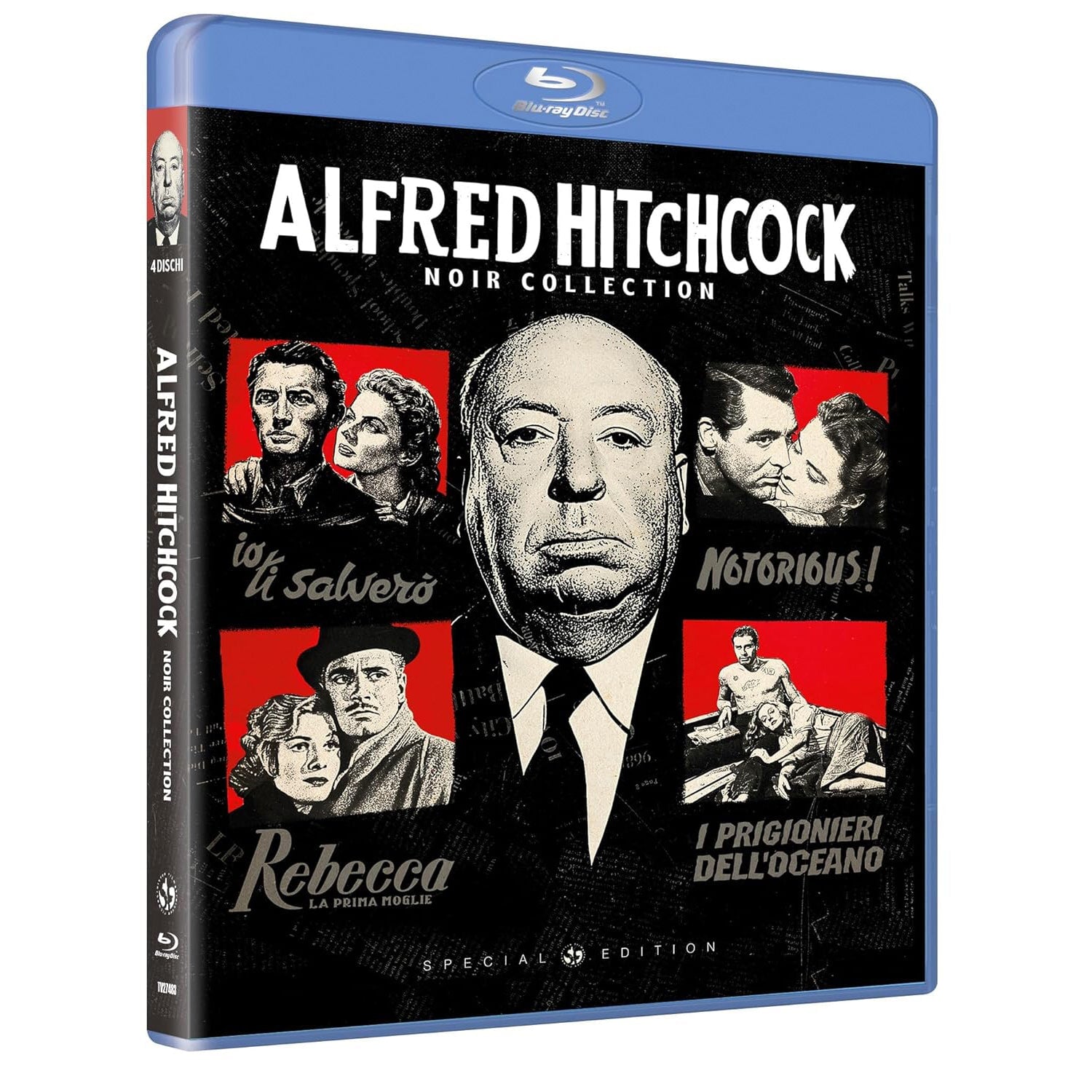 Альфред Хичкок: Коллекция фильмов Нуар (1940-1946) (англ. язык) (4 Blu-ray) Special Edition