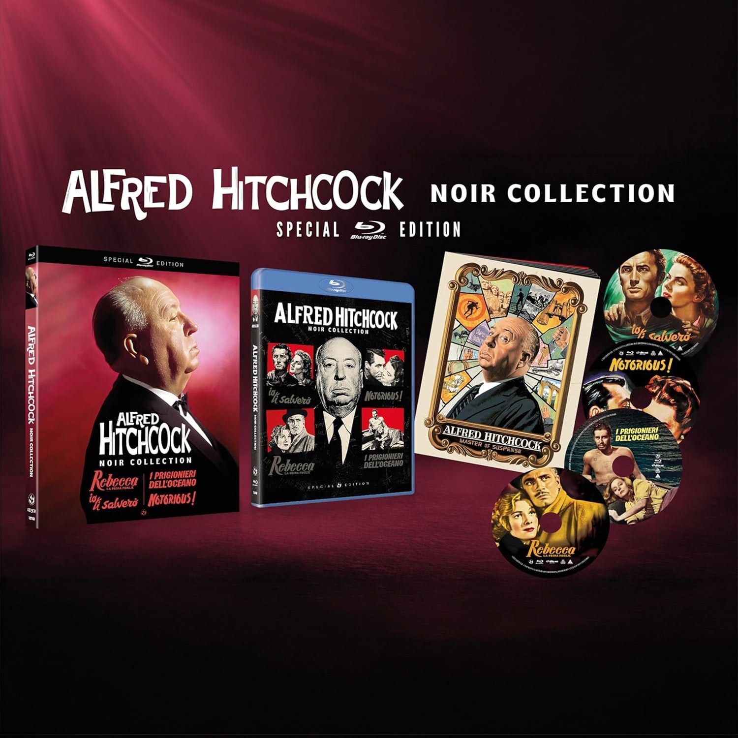 Альфред Хичкок: Коллекция фильмов Нуар (1940-1946) (англ. язык) (4 Blu-ray) Special Edition