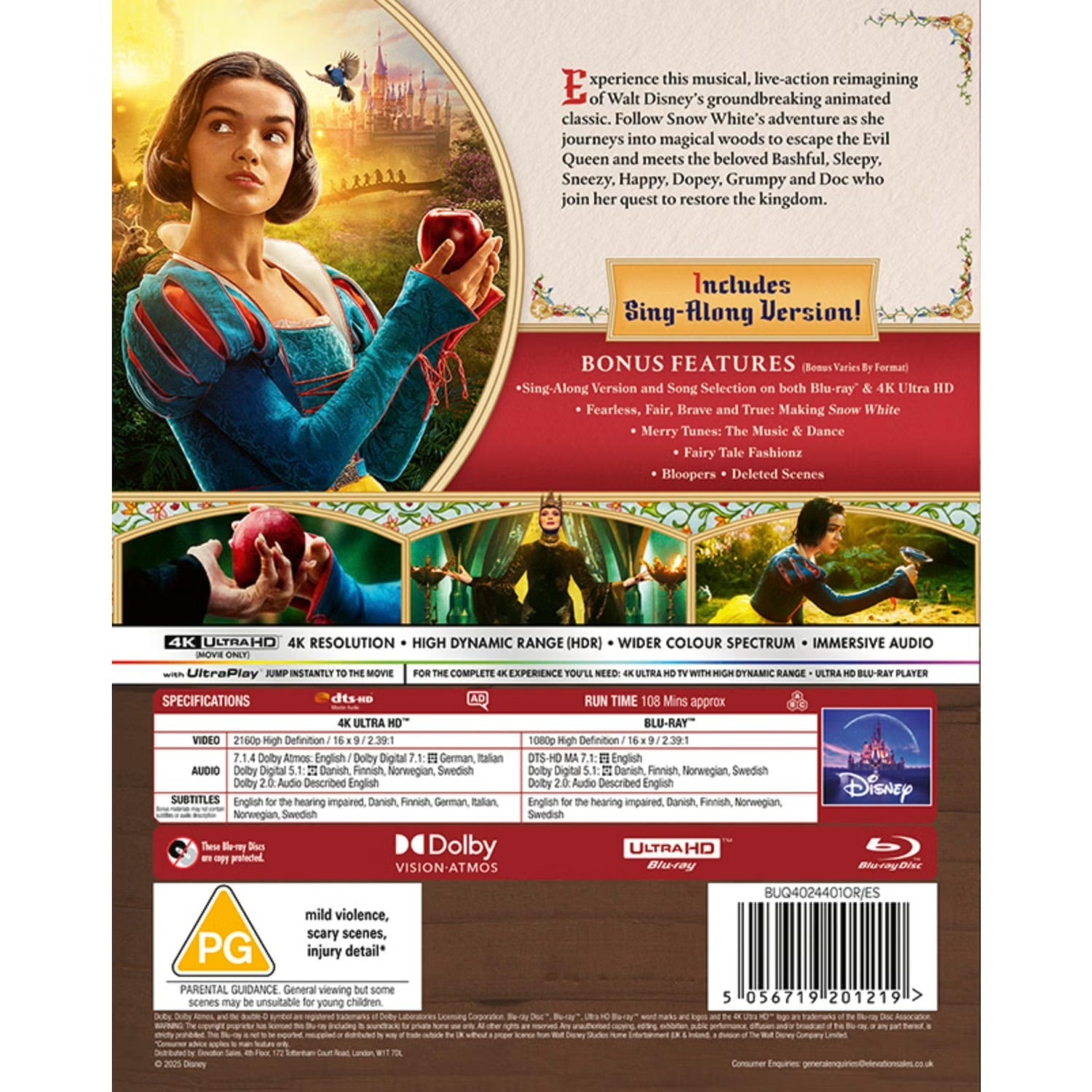 Белоснежка (2025) (англ. язык) (4K UHD + Blu-ray)