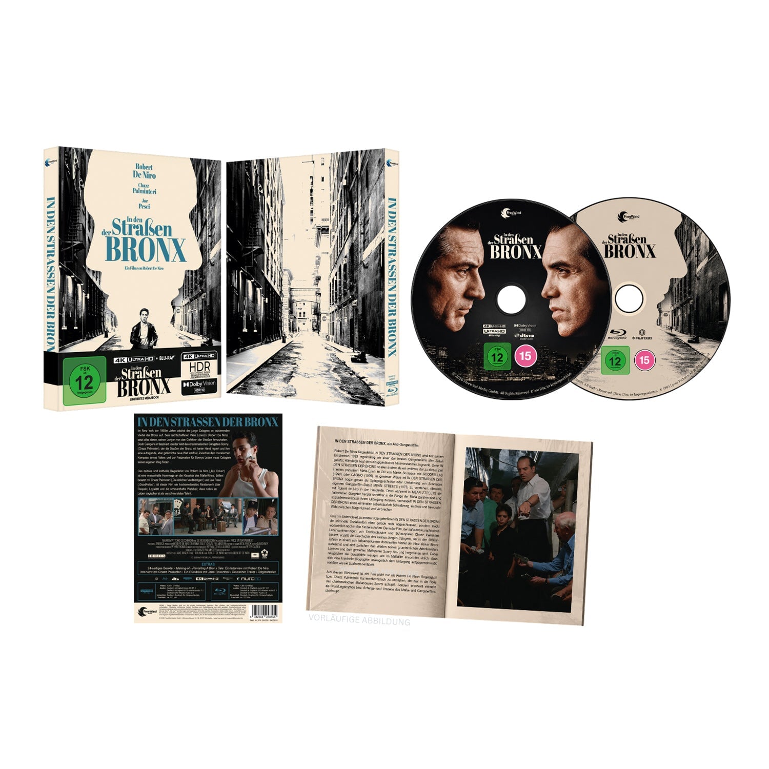 Бронкская история (1993) (англ. язык) (4K UHD + Blu-ray) Limited Mediabook Edition (Cover B)