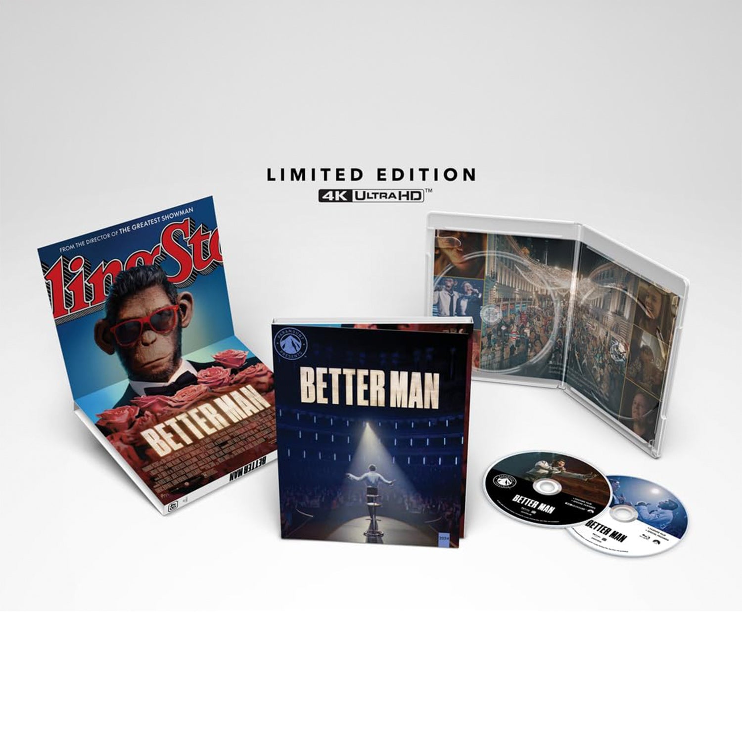 Быть лучше: История Робби Уильямса (2024) (англ. язык) (4K UHD + Blu-ray) Paramount Presents #48