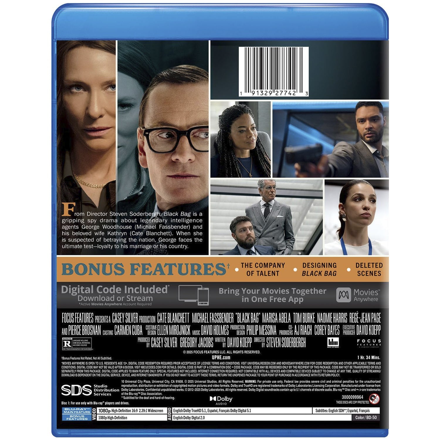 Черный чемодан – двойная игра (2025) (англ. язык) (Blu-ray)