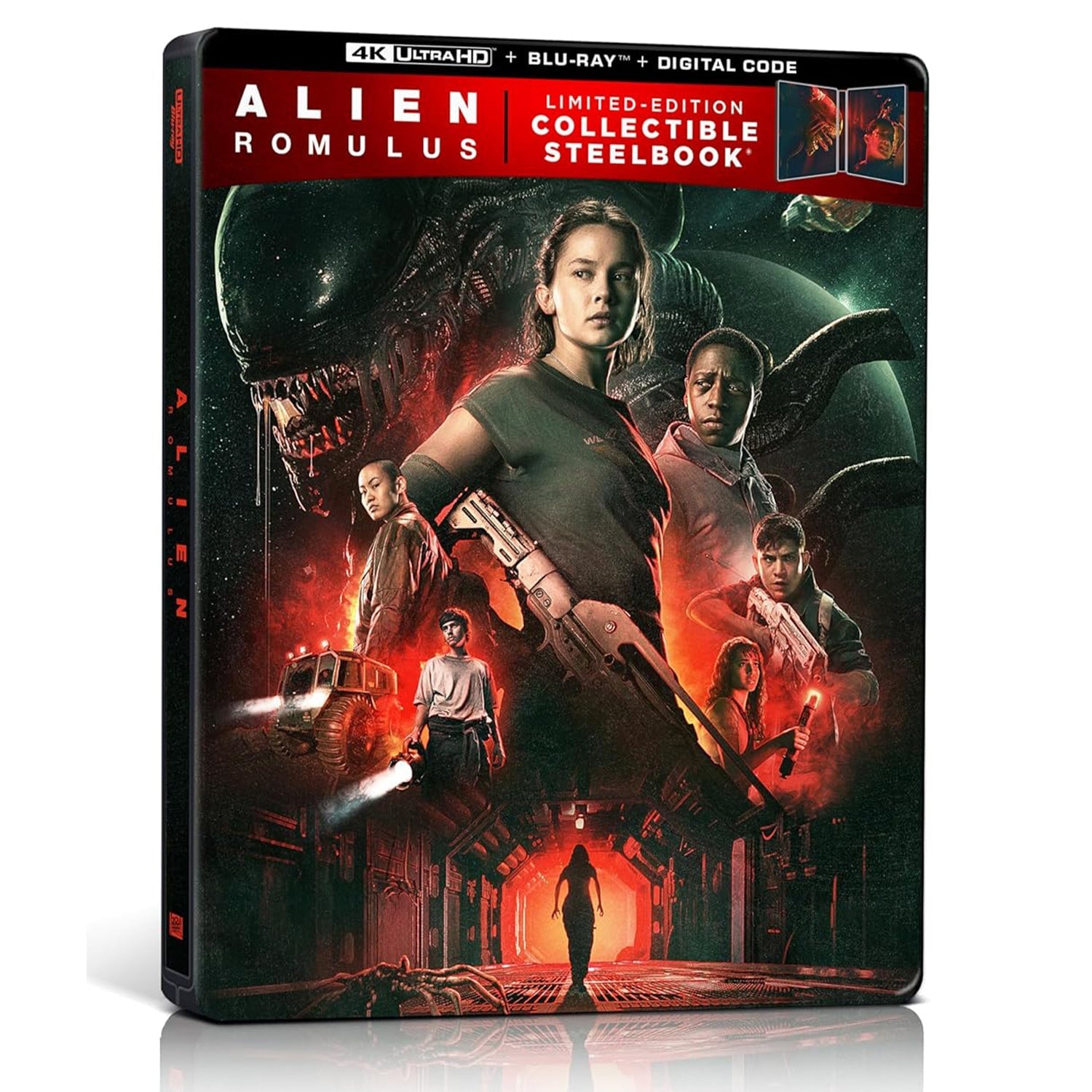 Чужой: Ромул (2024) (англ. язык) (4K UHD + Blu-ray) Steelbook