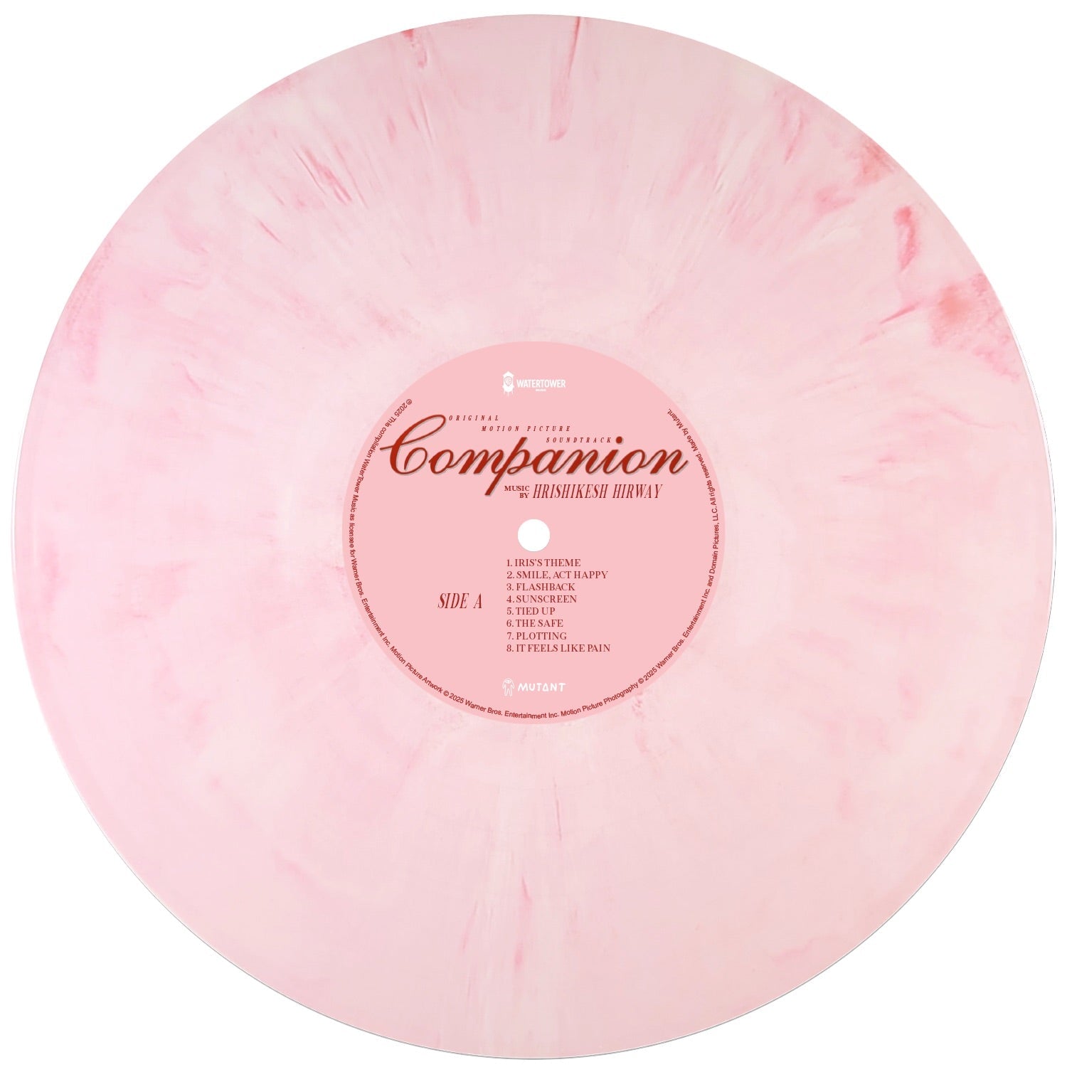 Companion (Original Motion Picture Soundtrack) Music by Hrishikesh Hirway (Pink Marble Vinyl LP)