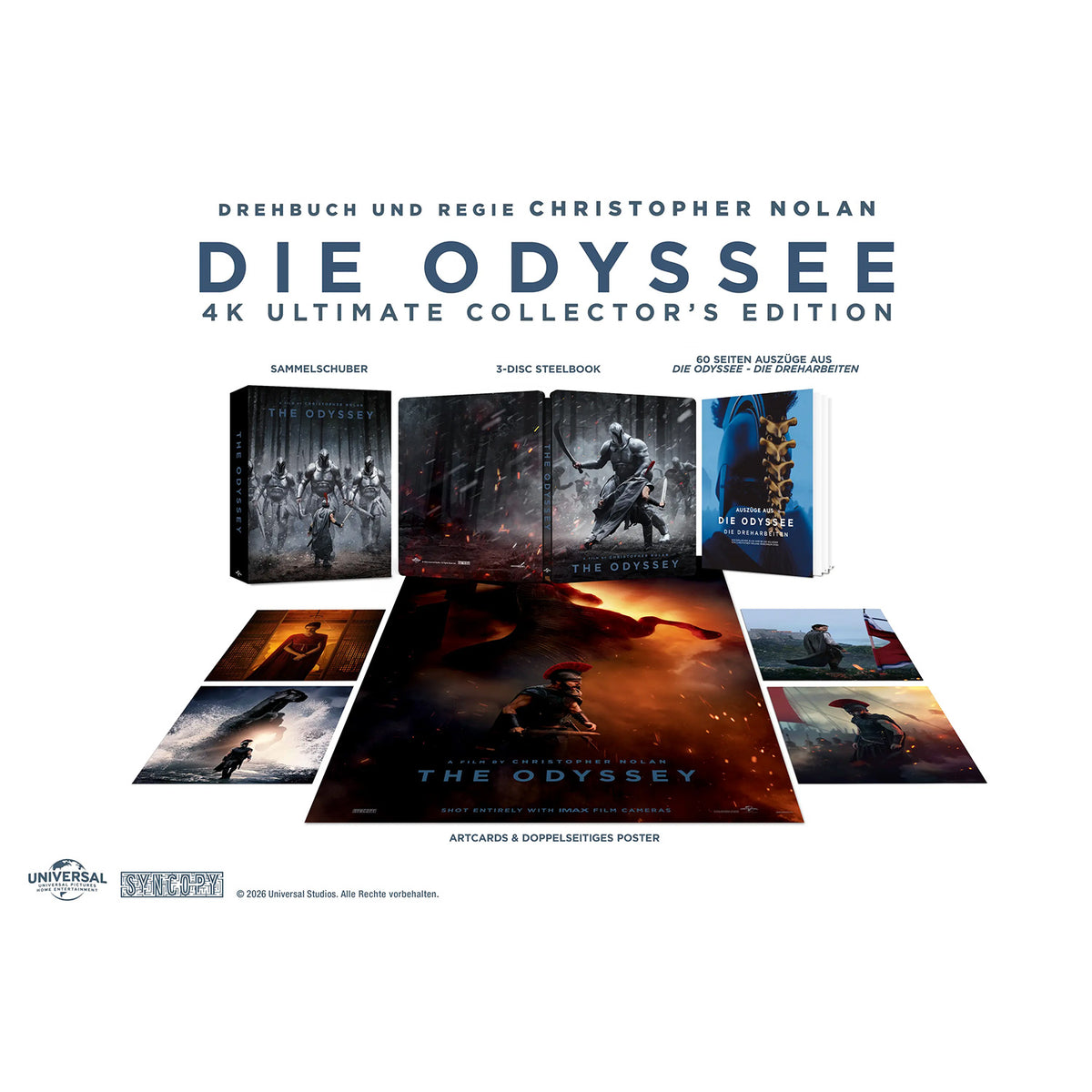 Одіссея (2026) (англ. мова) (4K UHD + 2 Blu-ray) Steelbook Ultimate Collector's Edition