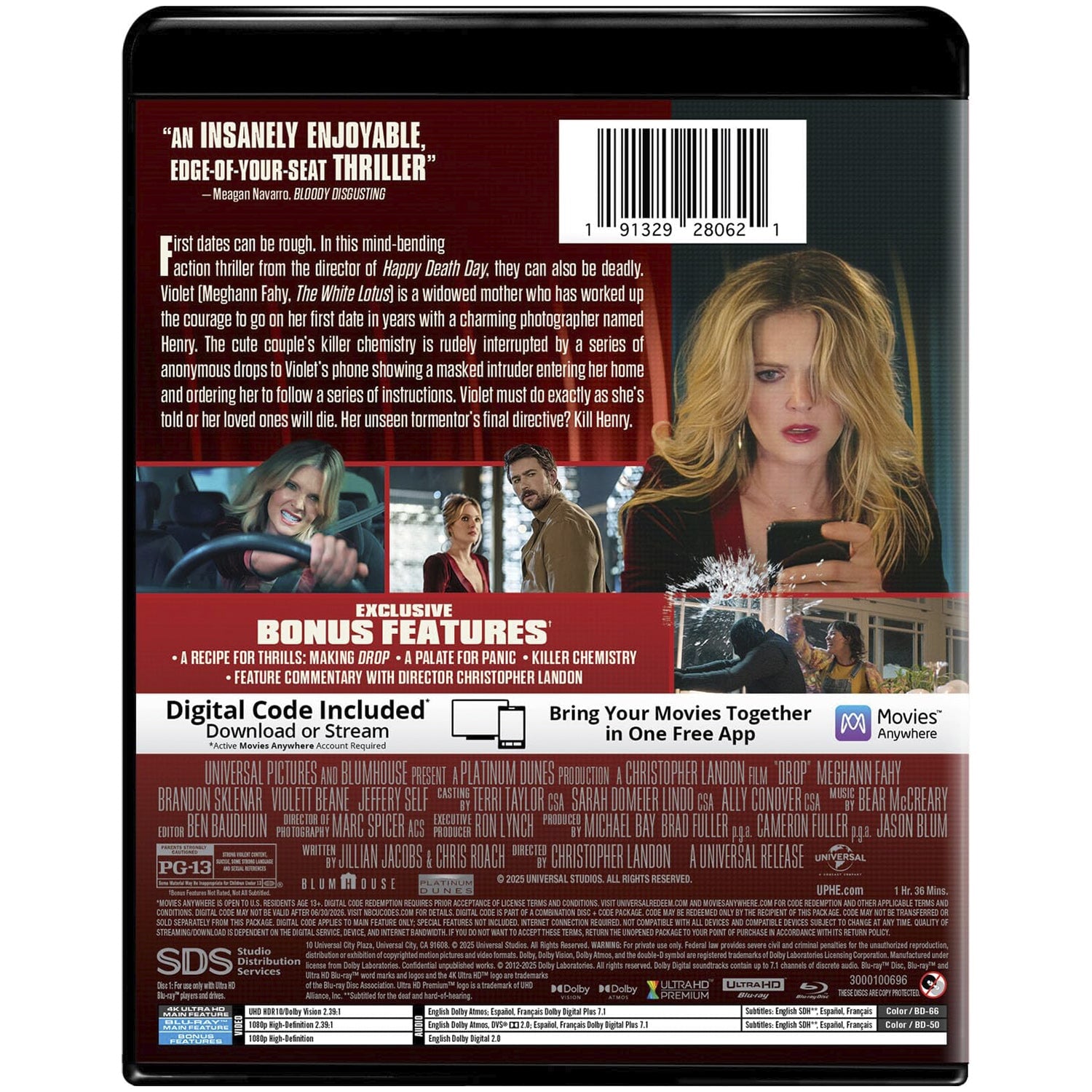 Дроп (2025) (англ. язык) (4K UHD + Blu-ray)