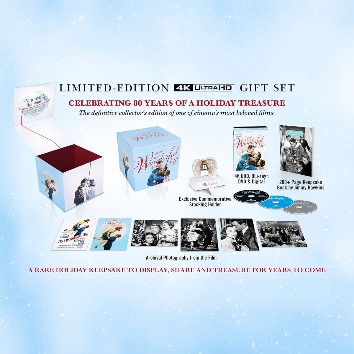 Эта замечательная жизнь (1946) (англ. язык) (4K UHD + Blu-ray + DVD) Limited-Edition 80th Anniversary Deluxe Gift Set