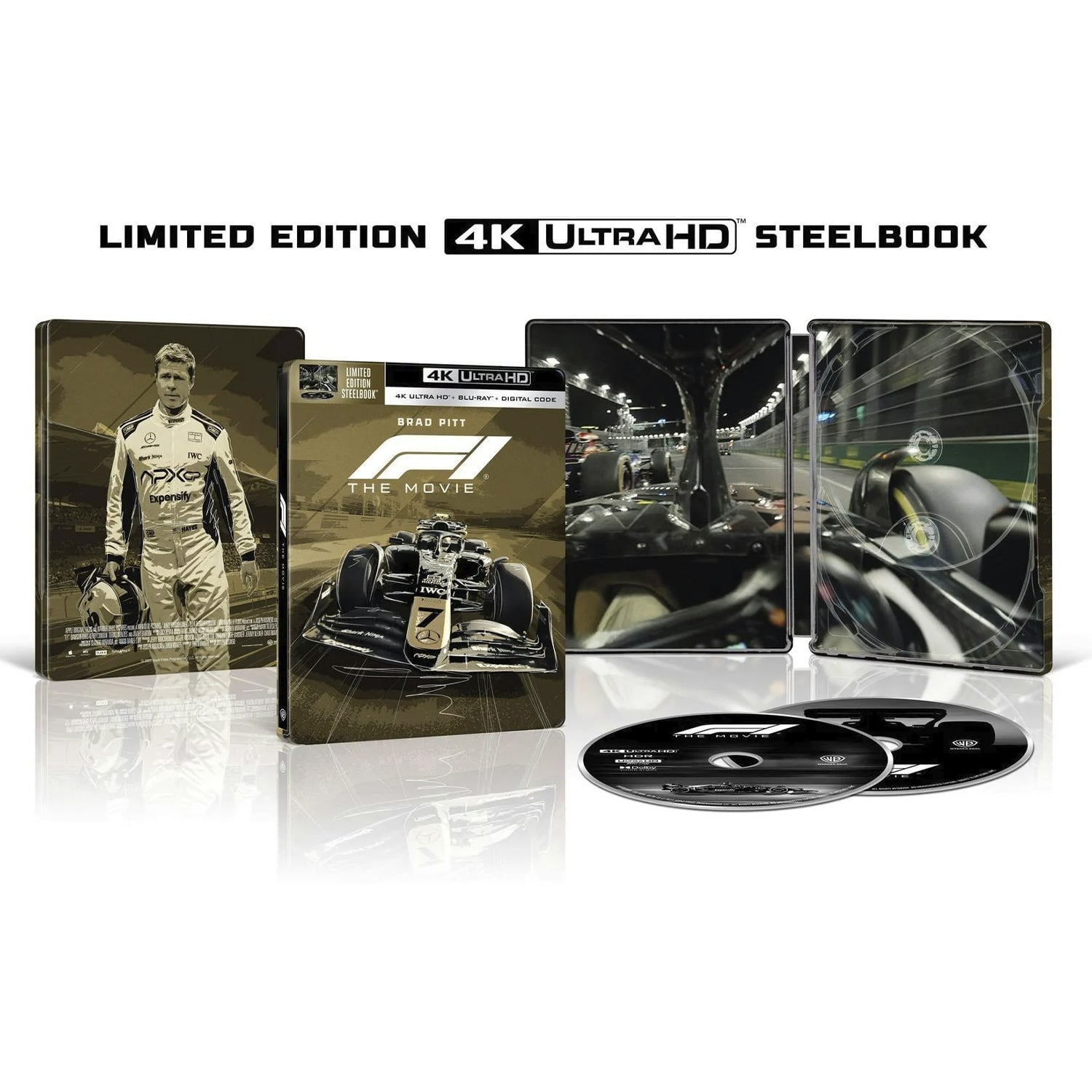 F1 (2025) (англ. язык) (4K UHD + Blu-ray) Steelbook 'Vintage'