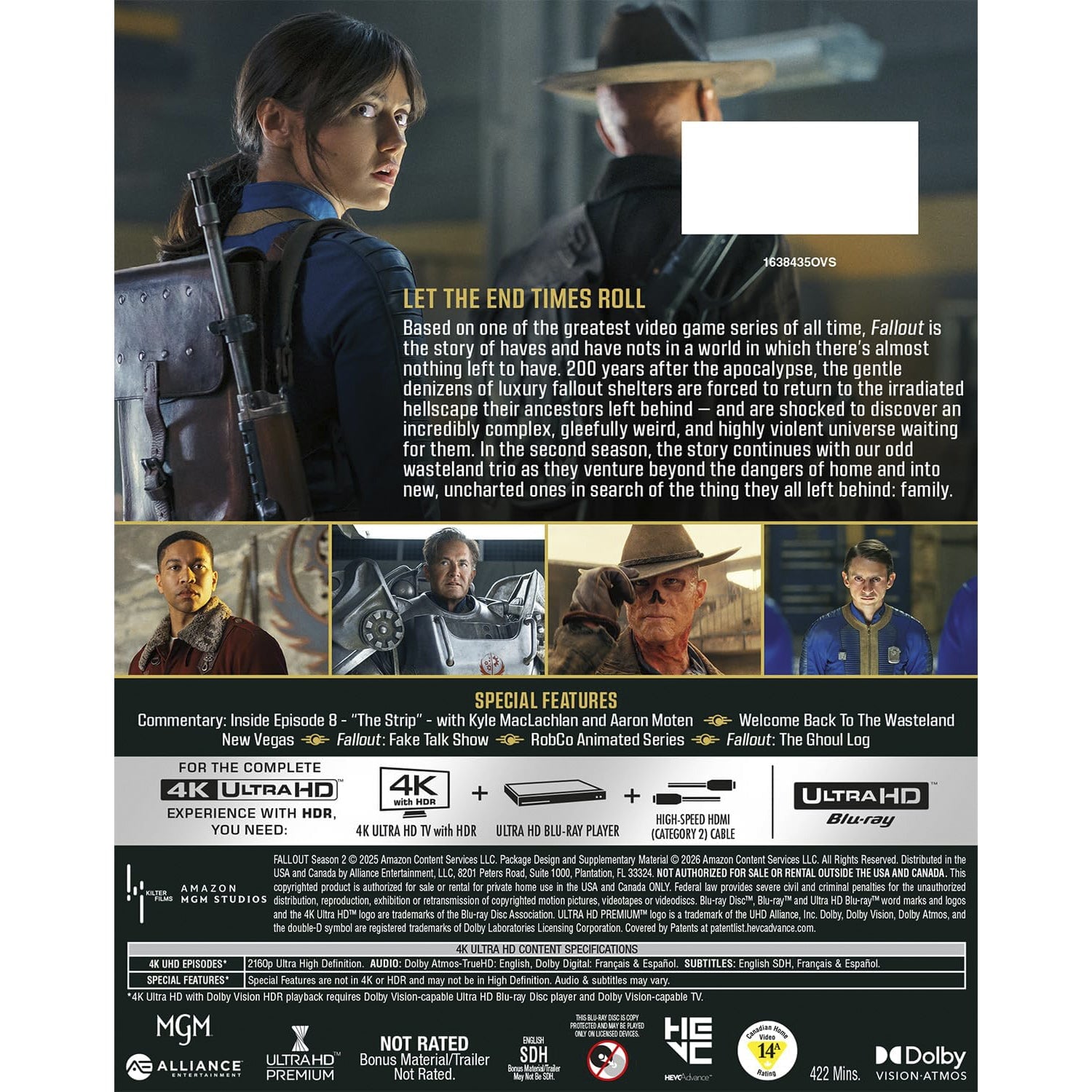 Fallout: Сезон 2 (англ. язык) (4K UHD Blu-ray)