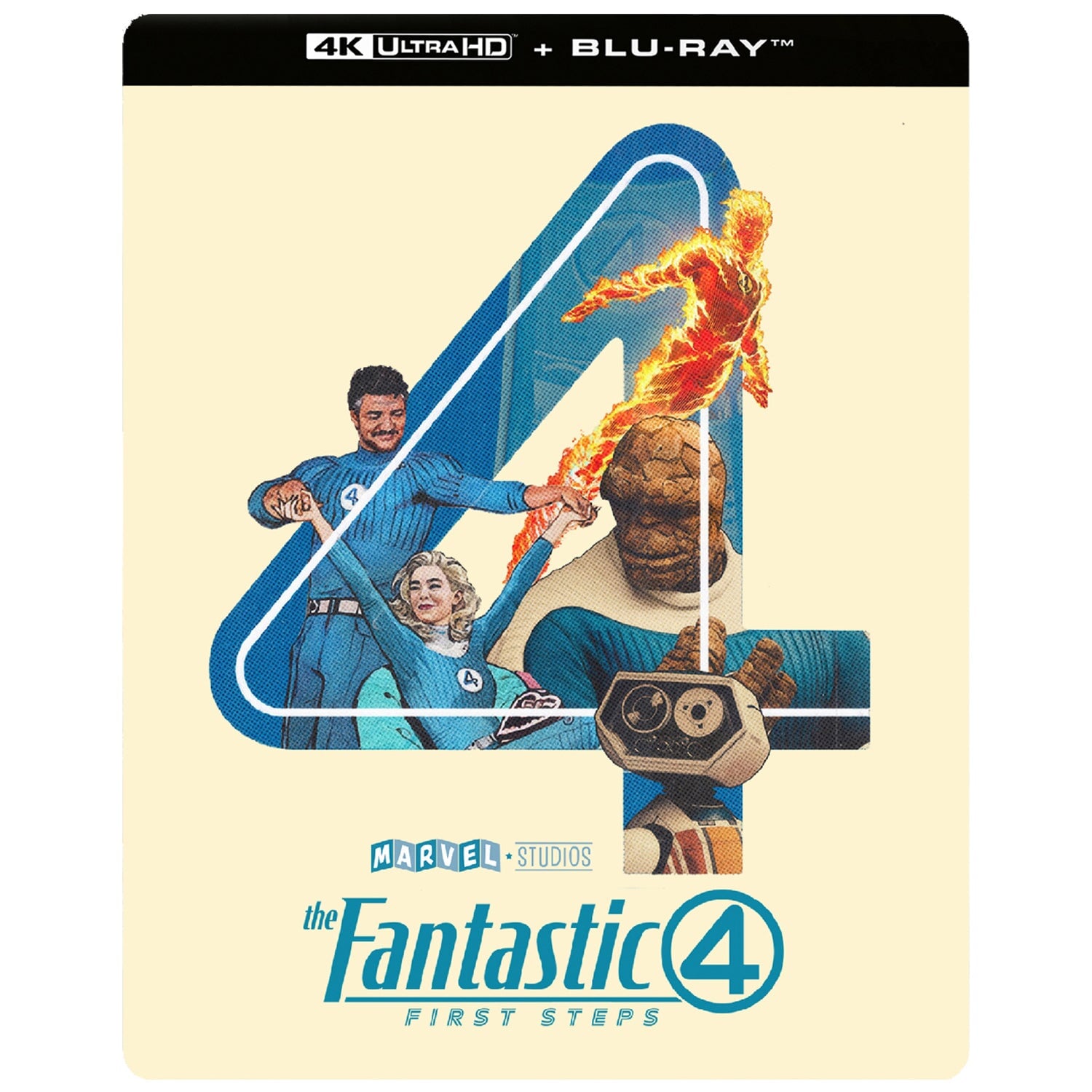 Фантастическая четвёрка: Первые шаги (2025) (англ. язык) (4K UHD + Blu-ray) Steelbook