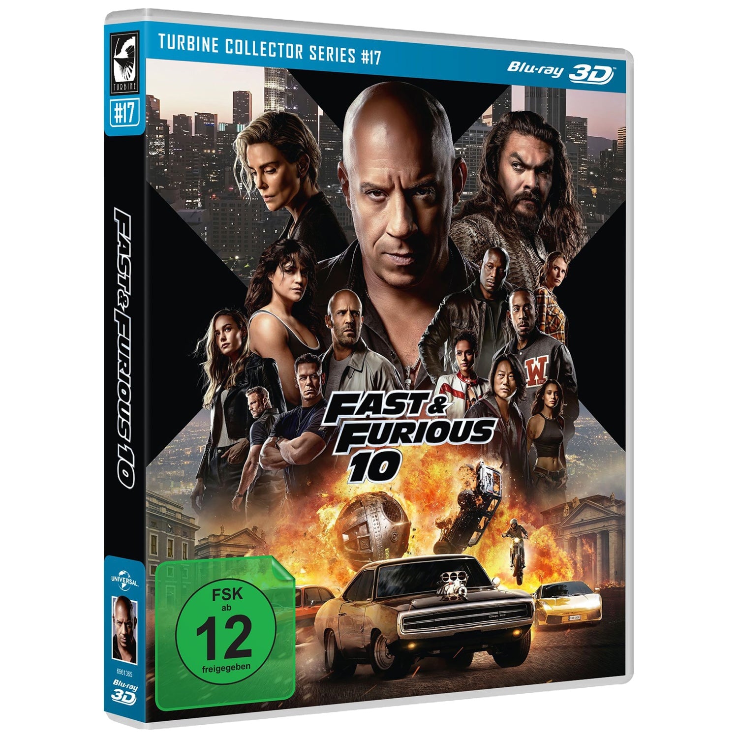 Форсаж 10 (2023) (англ. язык) (3D Blu-ray) Turbine Collector Series #17 (Blu-ray 3D)