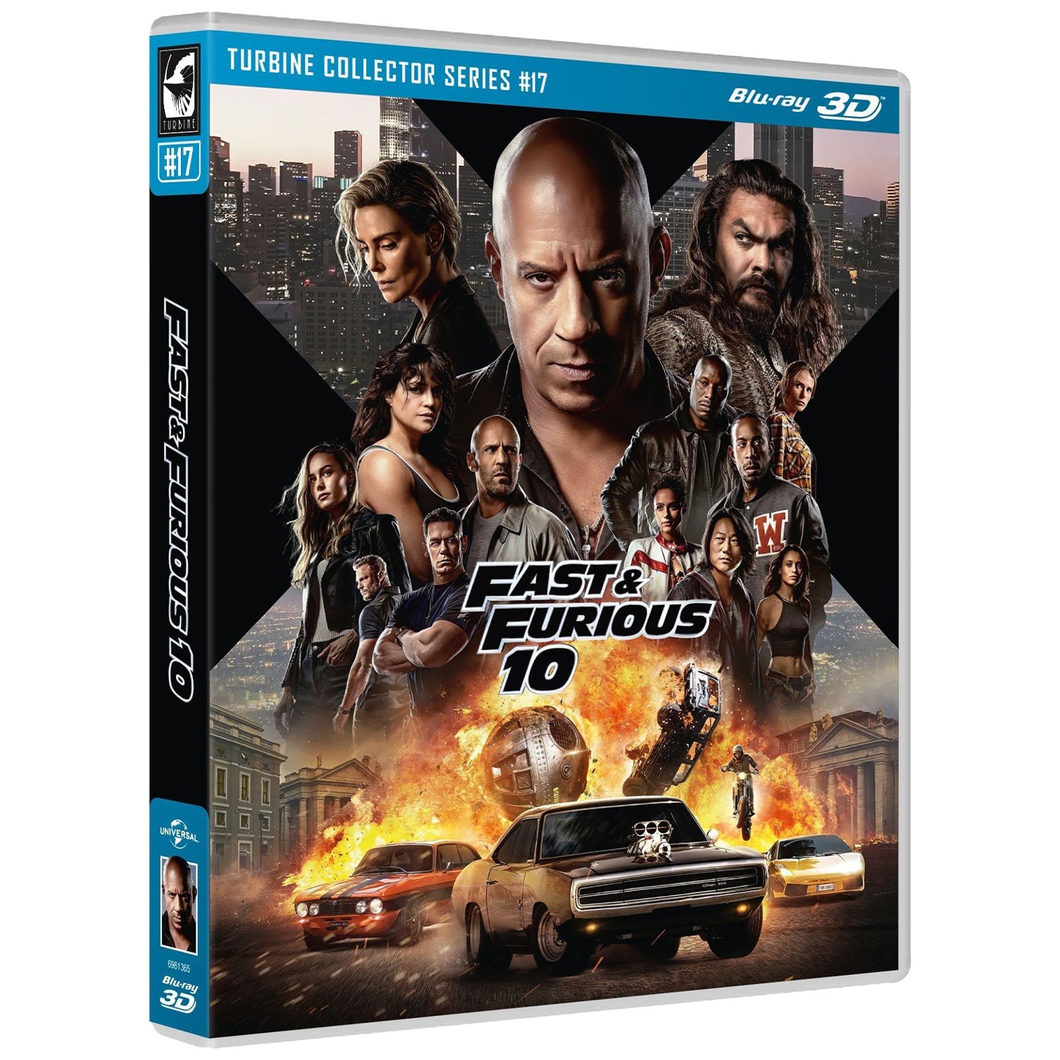 Форсаж 10 (2023) (англ. язык) (3D Blu-ray) Turbine Collector Series #17 (Blu-ray 3D)