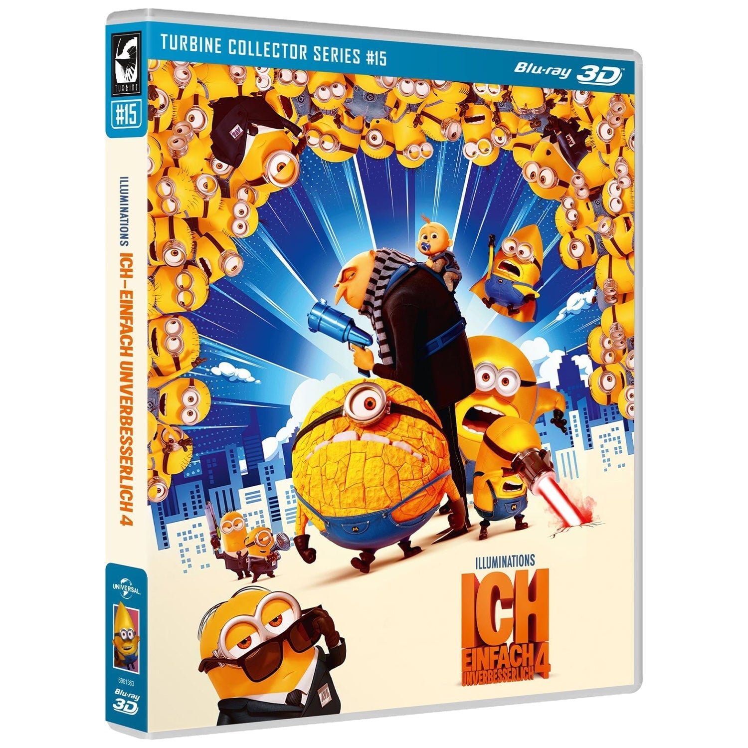 Гадкий Я 4 (2024) (англ. язык) (3D Blu-ray) Turbine Collector Series #15 (Blu-ray 3D)