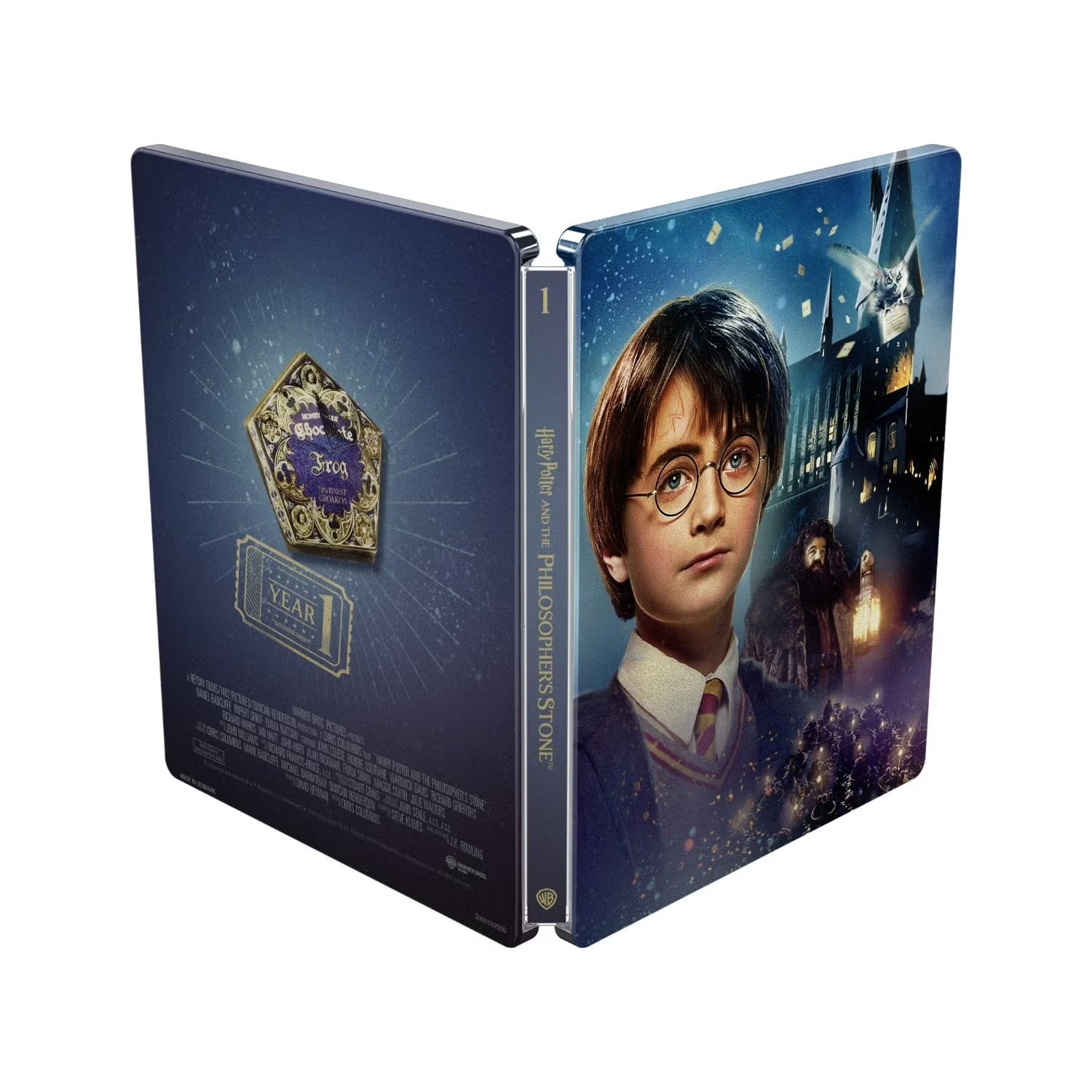 Гарри Поттер: Полная Коллекция (англ. язык) (8 x 4K UHD + 8 x Bonus Blu-ray) 25th Anniversary Steelbook Library Case Collection