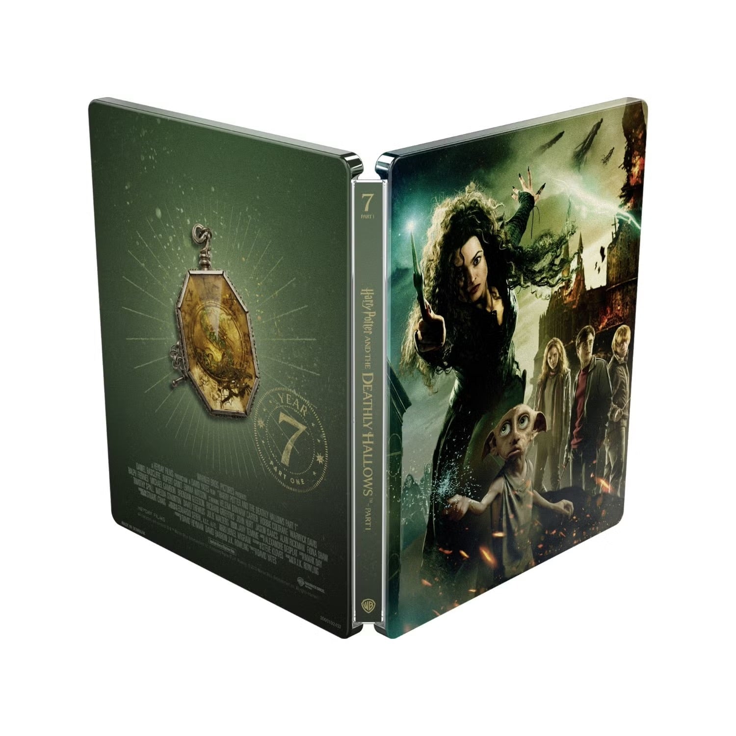 Гарри Поттер: Полная Коллекция (англ. язык) (8 x 4K UHD + 8 x Bonus Blu-ray) 25th Anniversary Steelbook Library Case Collection