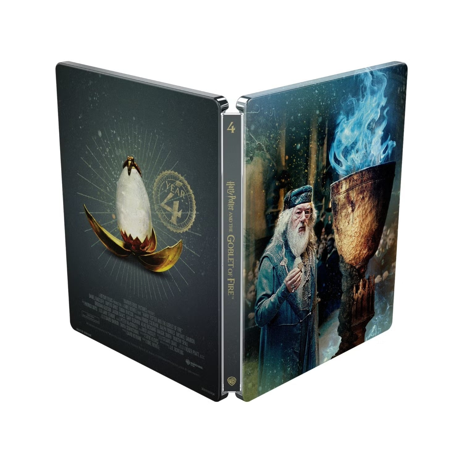 Гарри Поттер: Полная Коллекция (англ. язык) (8 x 4K UHD + 8 x Bonus Blu-ray) 25th Anniversary Steelbook Library Case Collection