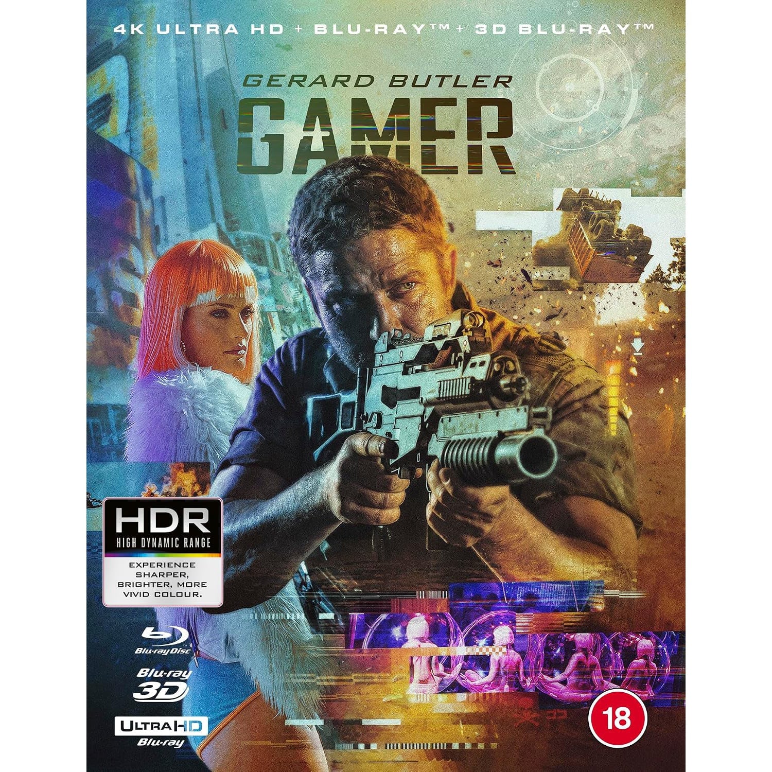 Геймер (2009) (англ. язык) (4K UHD + 3D Blu-ray + Blu-ray) Limited Edition