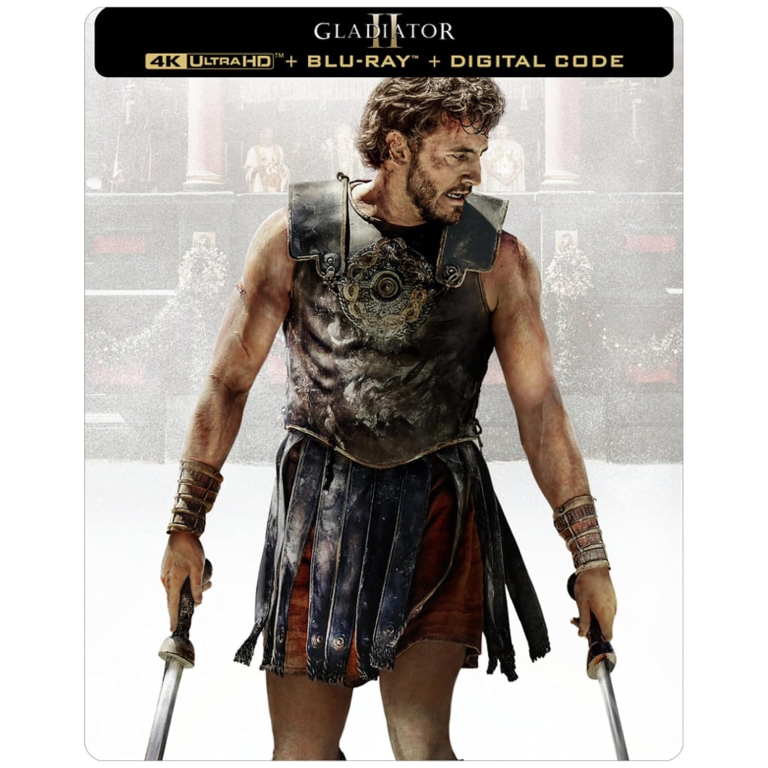 Гладиатор 2 (2024) (англ. язык) (4K UHD + 2 Blu-ray) Steelbook