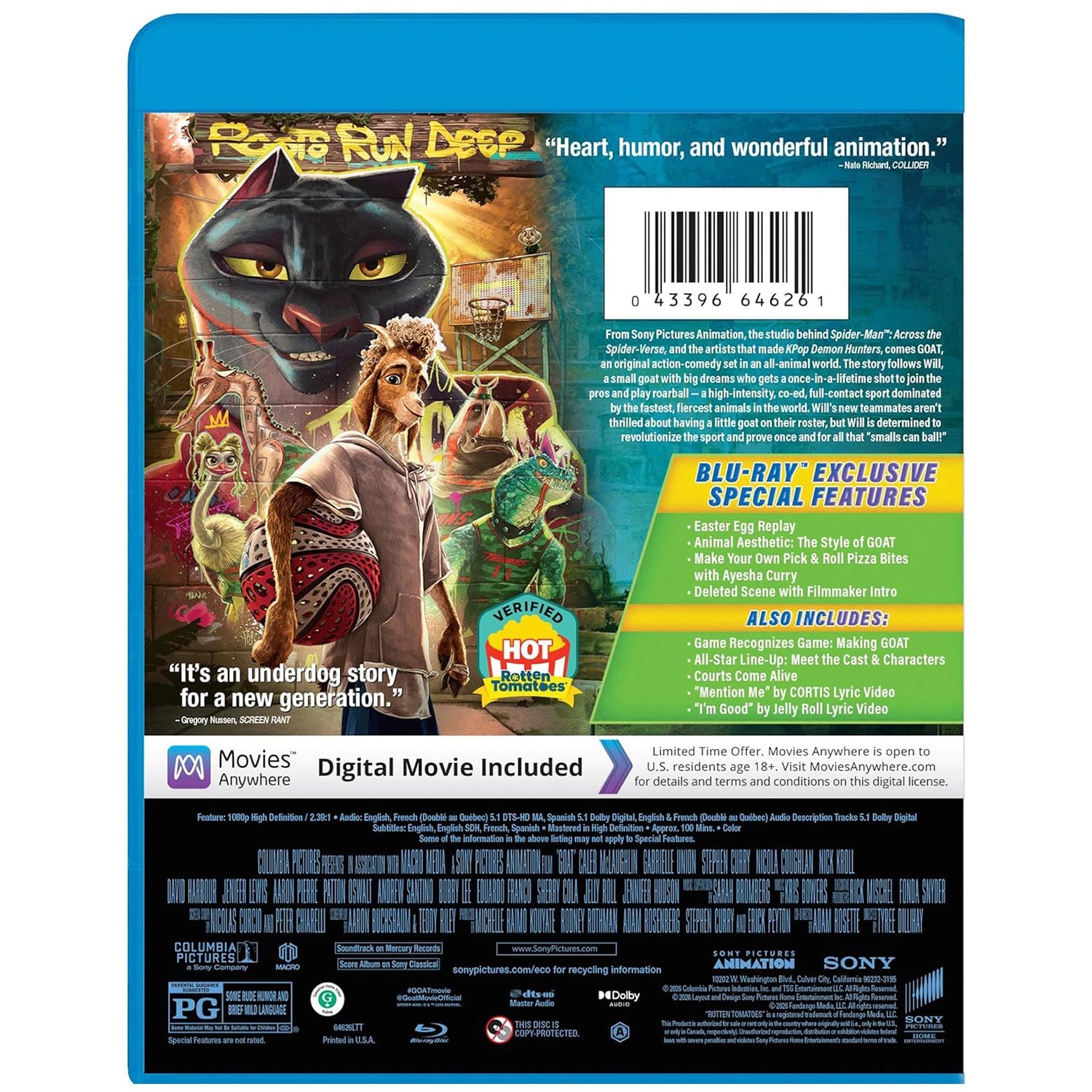 GOAT: Мечтай по-крупному (2026) (англ. язык) (Blu-ray)