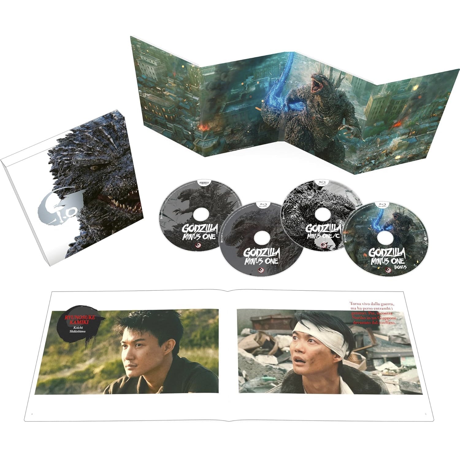 Годзилла: Минус один (2023) (англ. язык) (4K UHD + 2 Blu-ray) Deluxe Collector's Edition