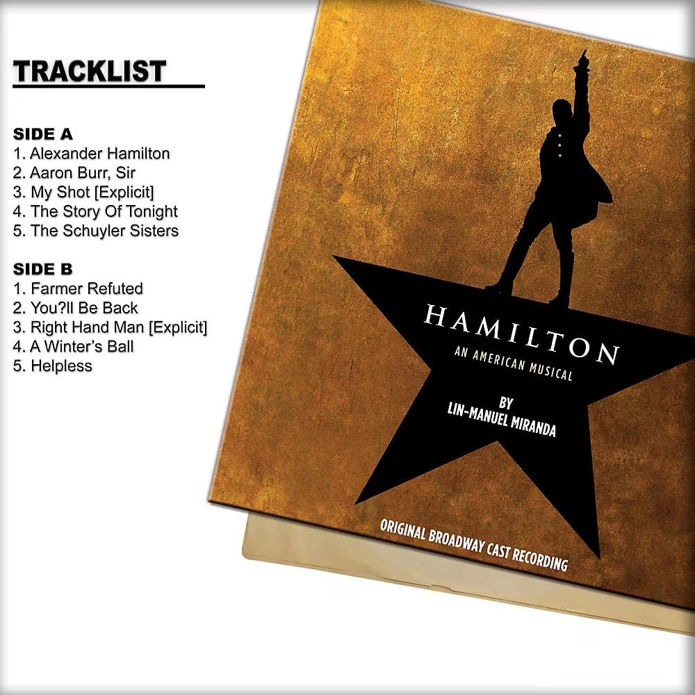 Hamilton: Original Broadway Cast Recording (Vinyl 4LP) Boxset
