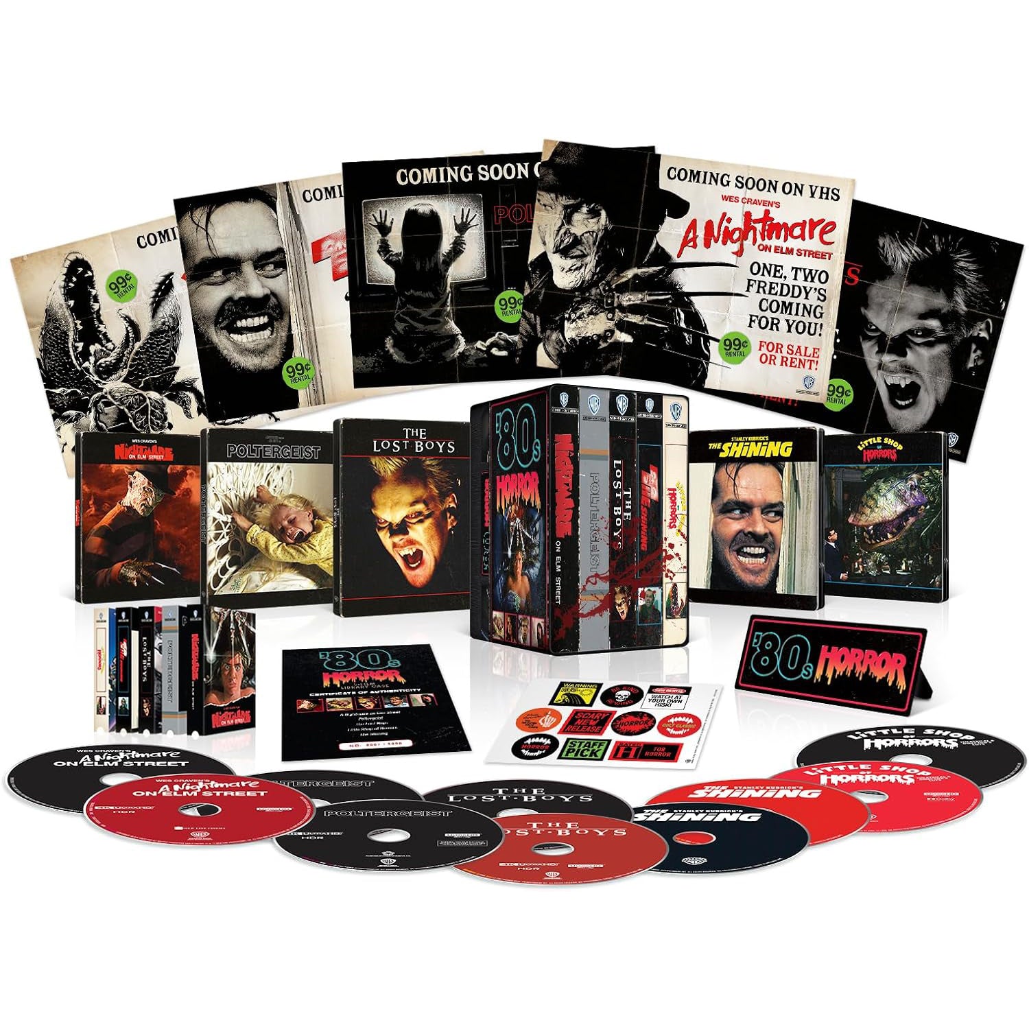 Ужасы 80-х (1980-1987) (4K UHD + Blu-ray) Steelbook Library Case Collection
