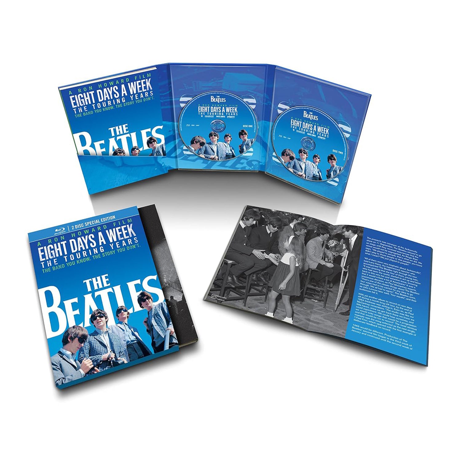 The Beatles: Eight Days a Week - The Touring Years (2016) (2 Blu-ray) Deluxe Edition DigiPack
