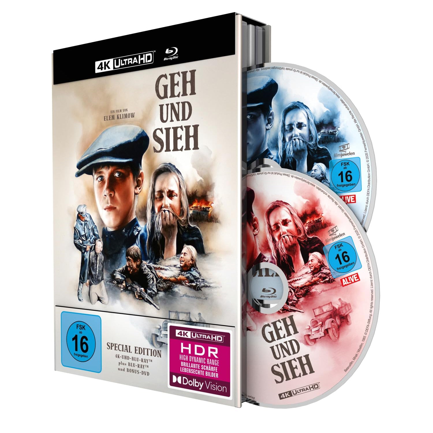 Иди и смотри (1985) (4K UHD + Blu-ray + Бонусный DVD) Mediabook