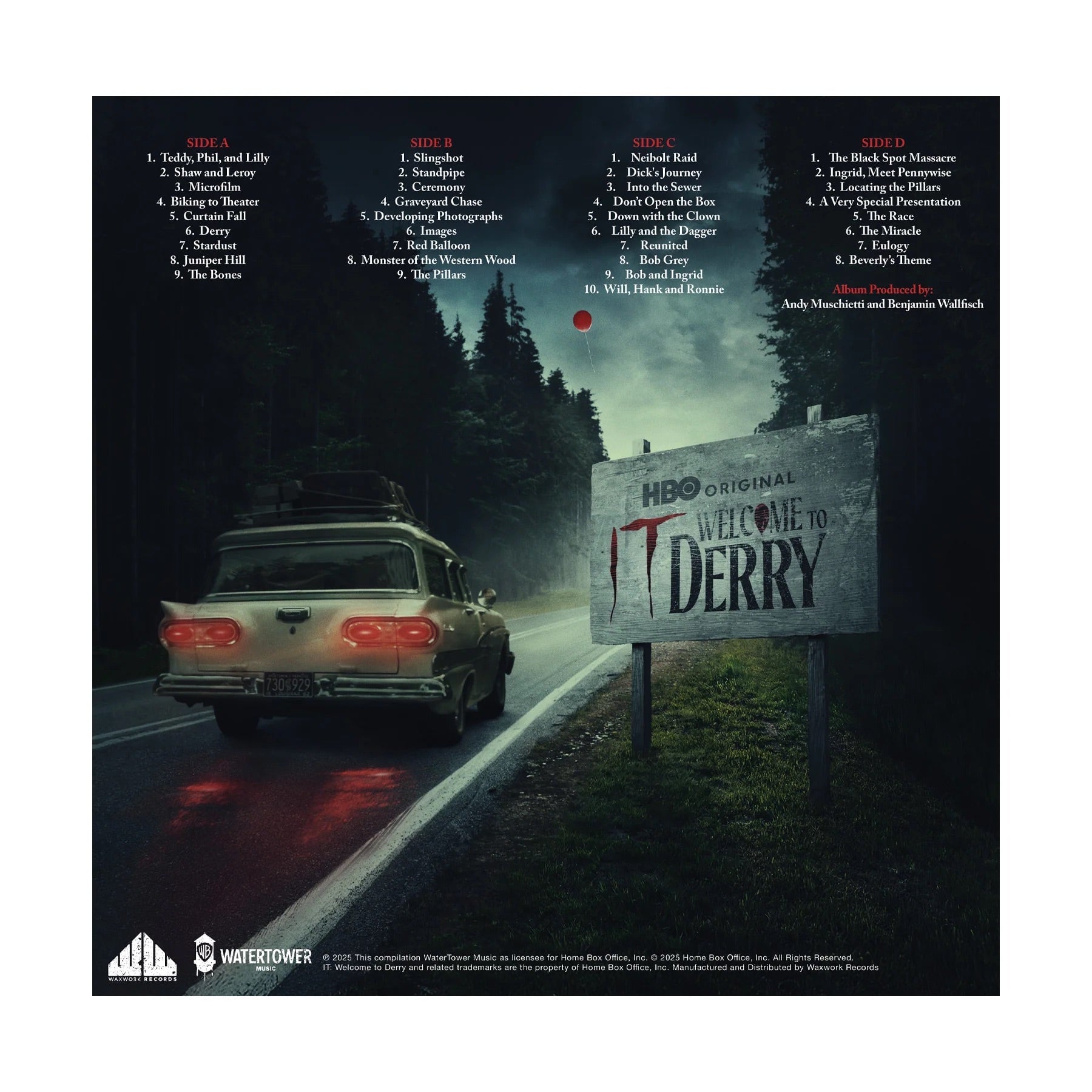 IT: Welcome To Derry (Soundtrack From The HBO Original Series) ("Bloody Pennywise" Split Colored Vinyl 2LP)