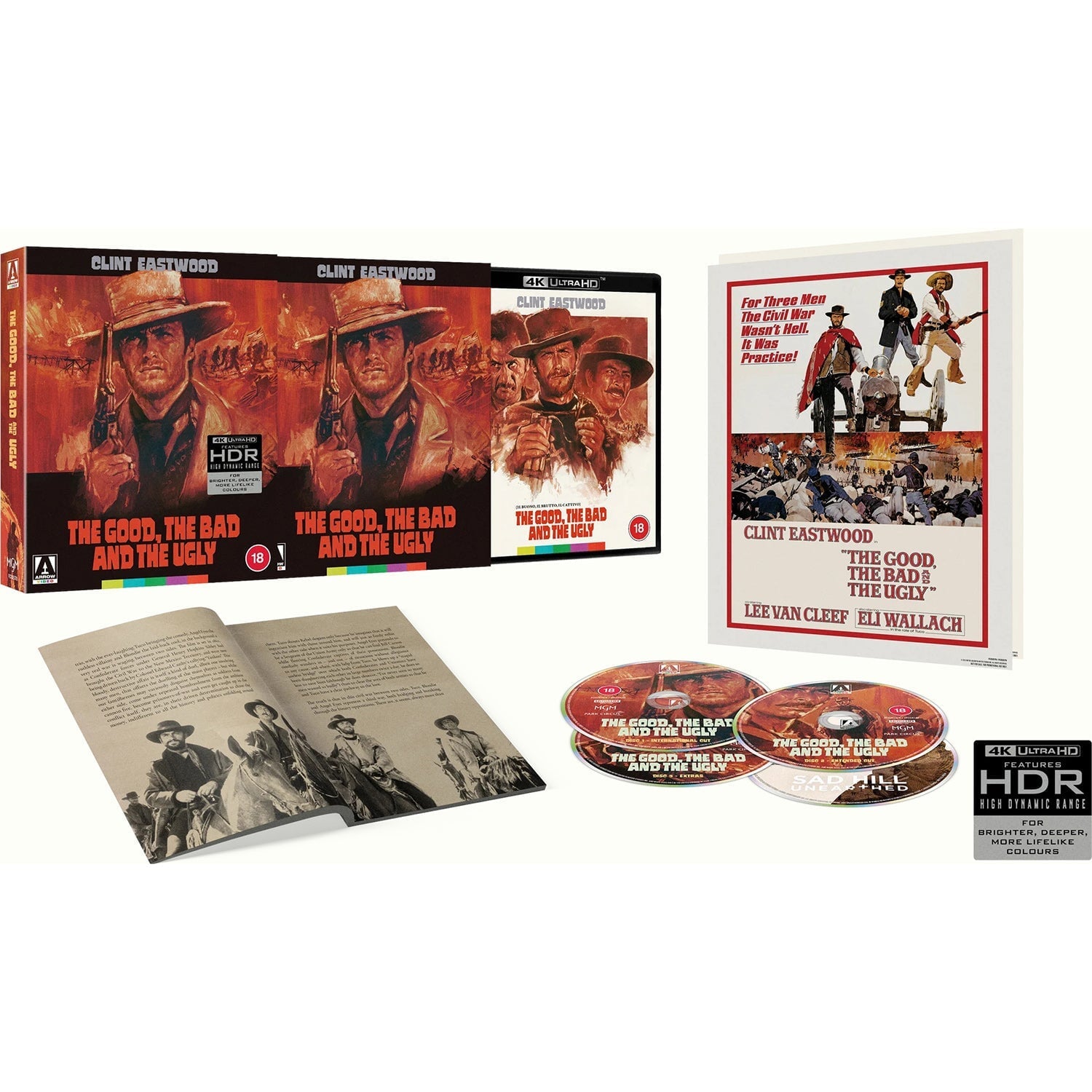 Хороший, плохой, злой (1966) (англ. язык) (4K UHD + Blu-ray) Limited Edition