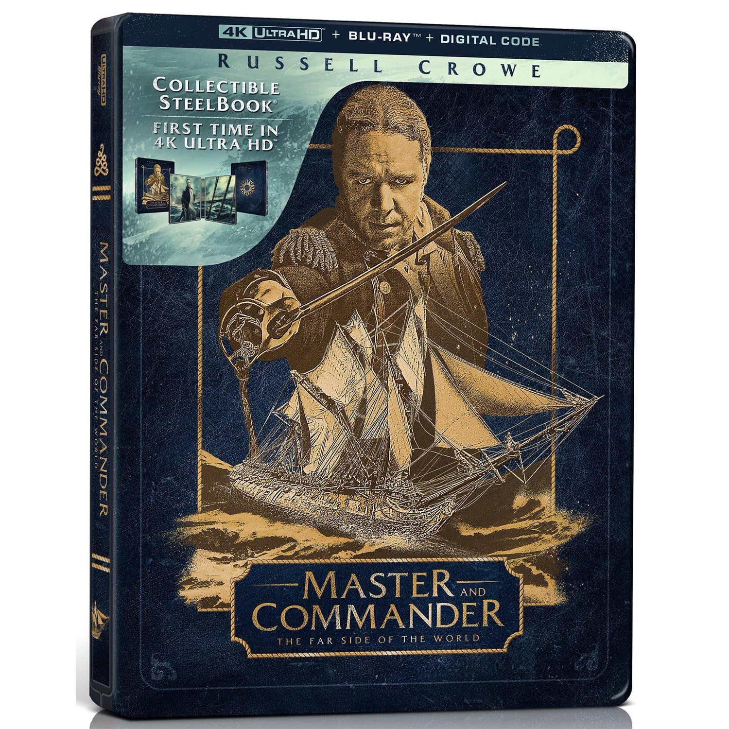 Хозяин морей: На краю земли (2003) (англ. язык) (4K UHD + Blu-ray) Steelbook