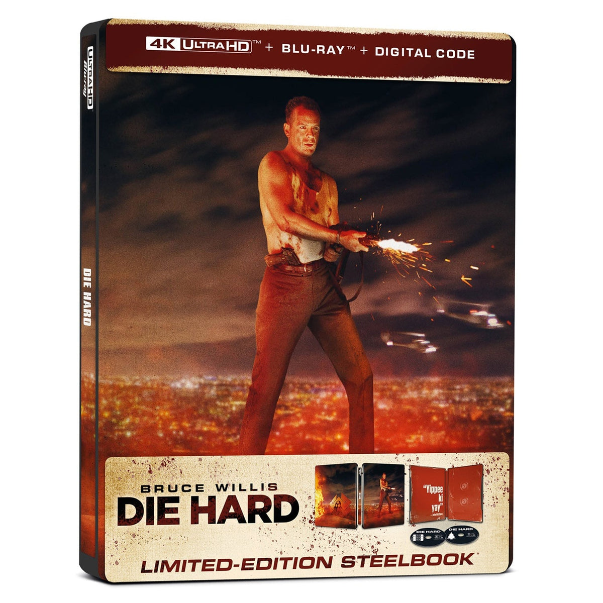 Крепкий орешек (1988) (англ. язык) (4K UHD + Blu-ray) Steelbook