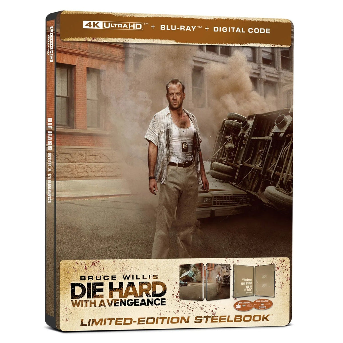 Крепкий орешек 3: Возмездие (1995) (англ. язык) (4K UHD + Blu-ray) Steelbook