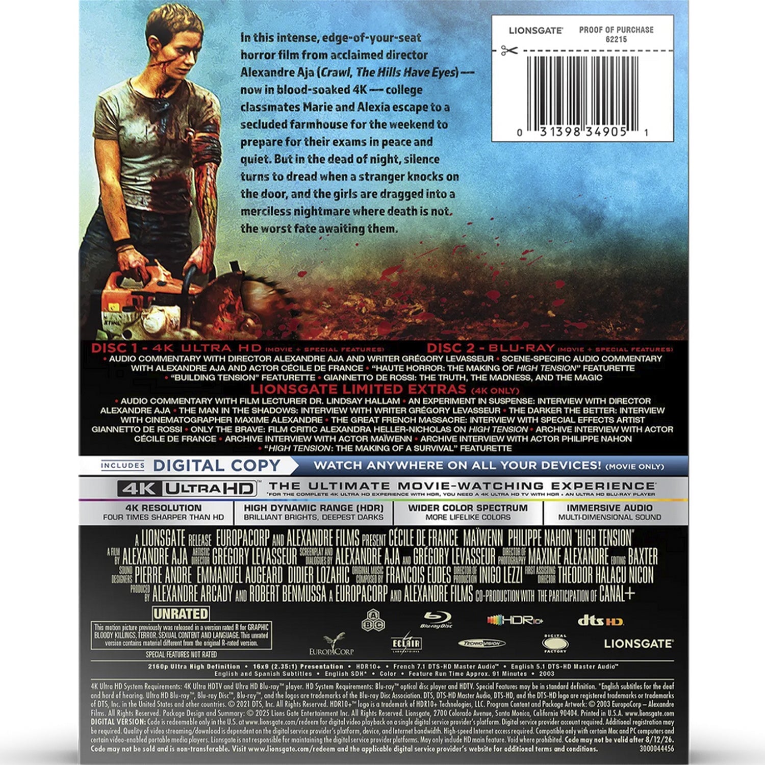 Кровавая жатва (2003) (англ. язык) (4K UHD + Blu-ray) Lenticular Steelbook
