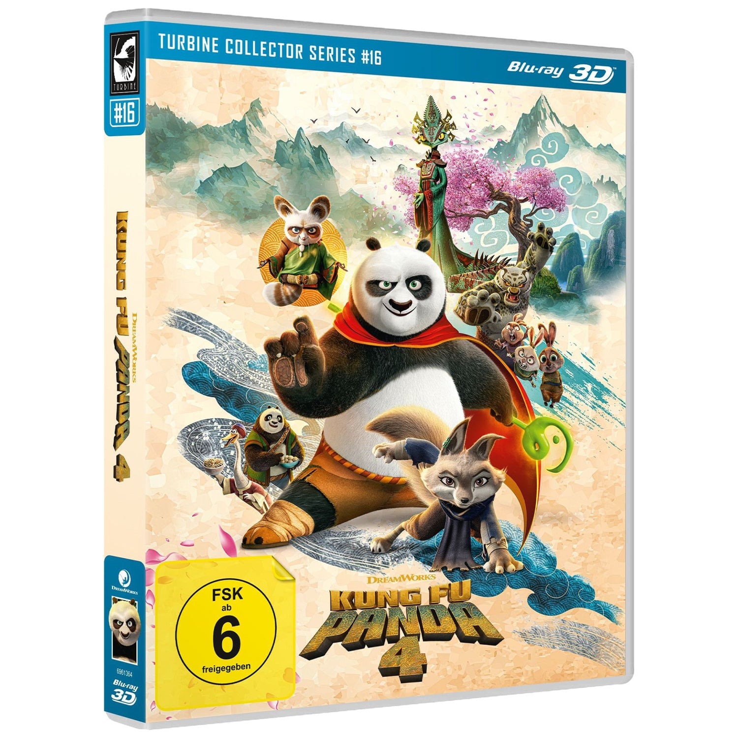 Кунг-фу Панда 4 (2024) (англ. язык) (3D Blu-ray) Turbine Collector Series #16 (Blu-ray 3D)