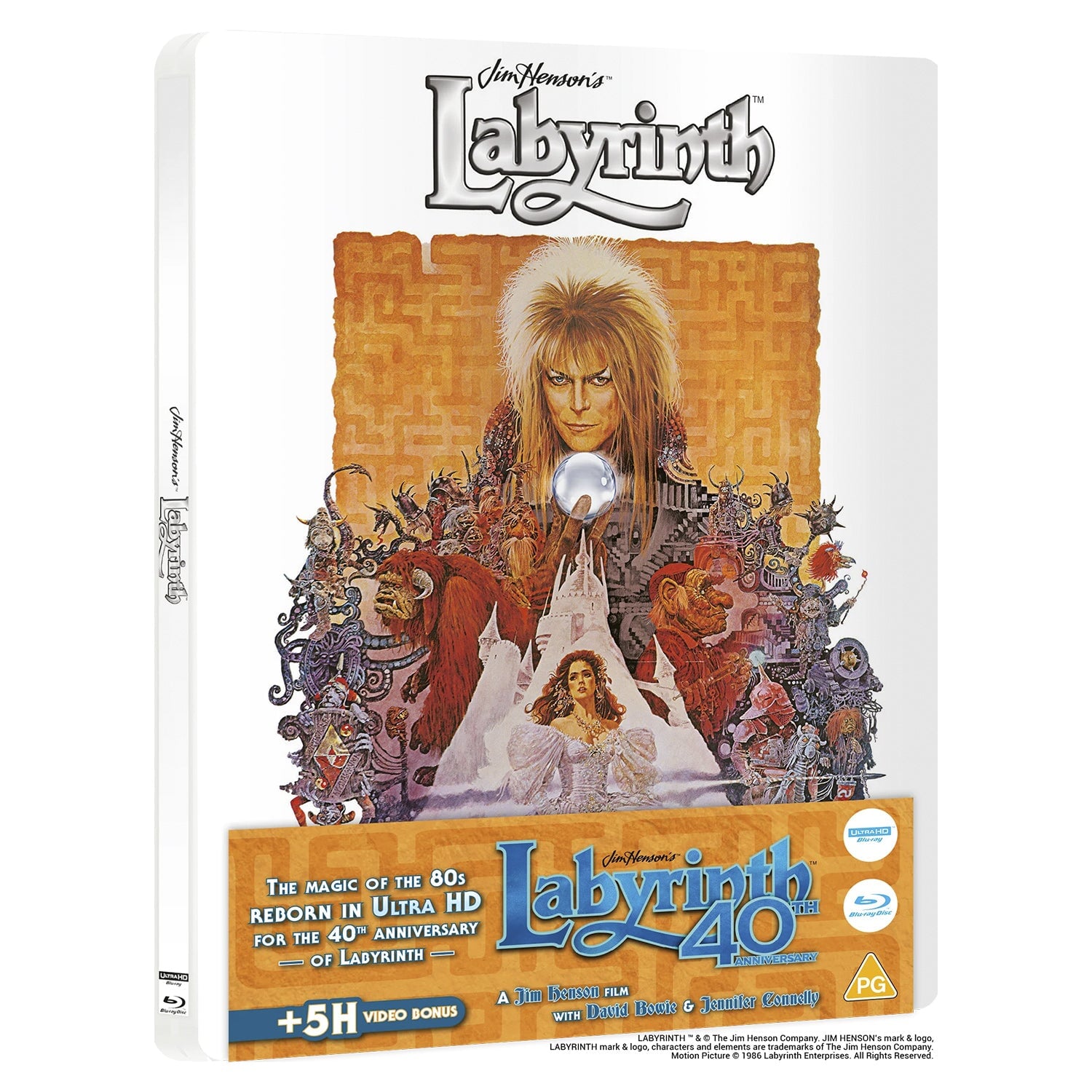 Лабиринт (1986) (англ. язык) (4K UHD + Blu-ray + Bonus Disc) Steelbook