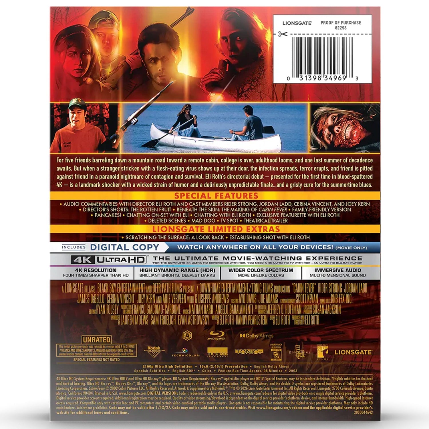 Лихорадка (2002) (англ. язык) (4K UHD + Blu-ray) Steelbook