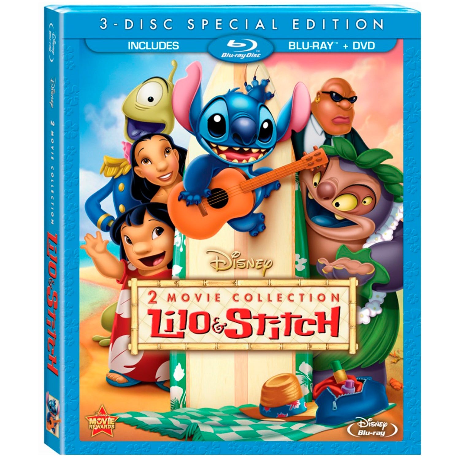 Лило и Стич (+ Лило и Стич 2: Большая проблема Стича) (Blu-ray)