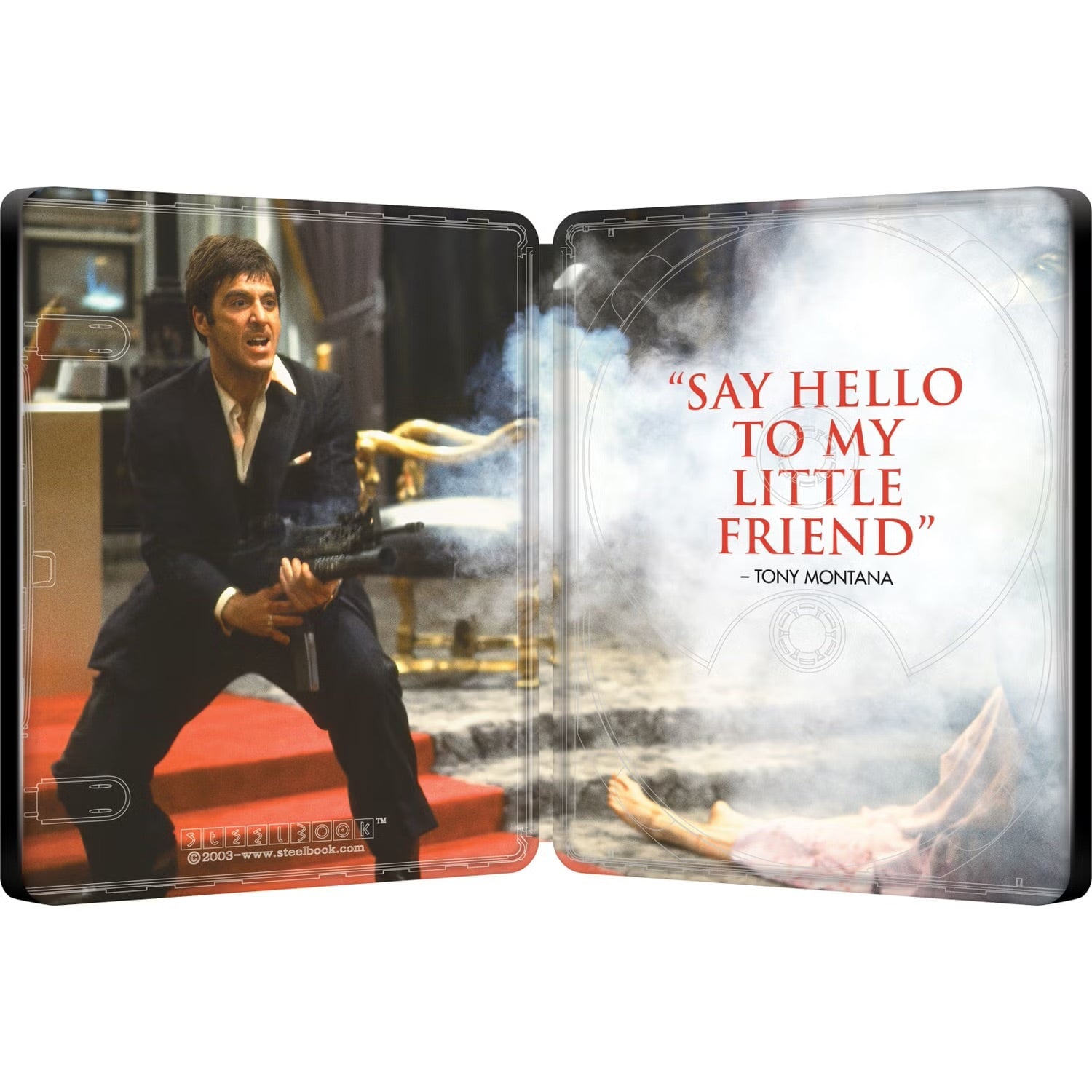 Лицо со шрамом (1983) (4K UHD + Blu-ray) Steelbook