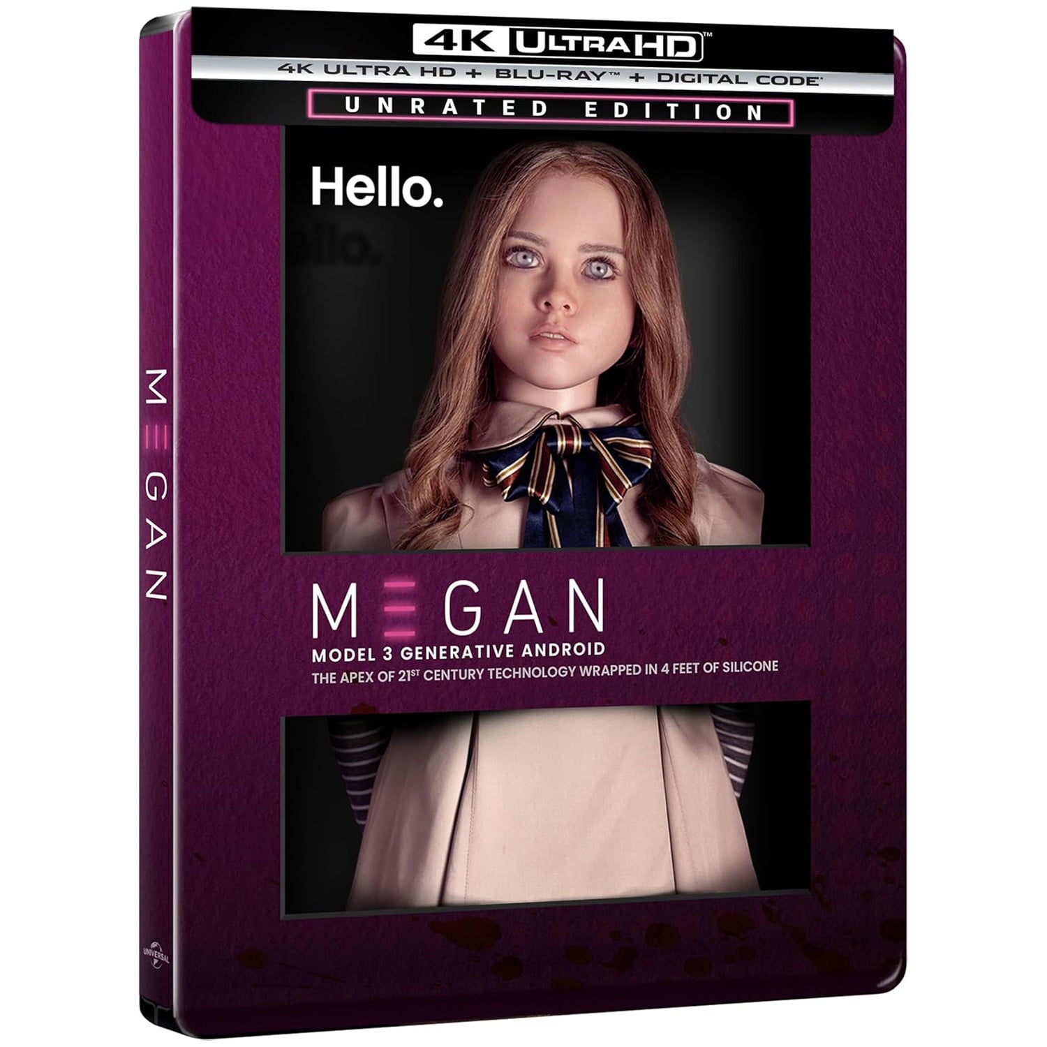 М3ГАН (2022) (англ. язык) (4K UHD + Blu-ray) Steelbook