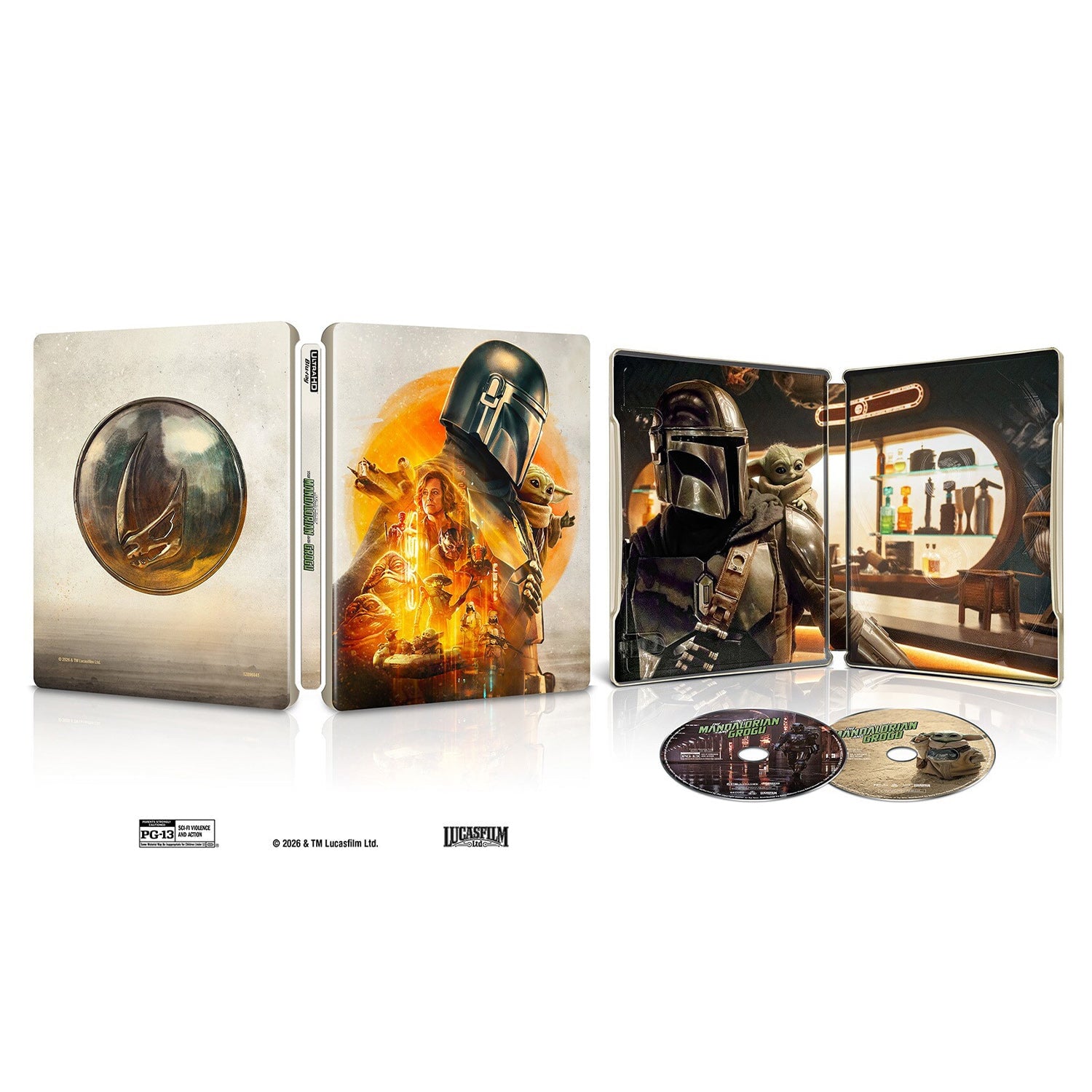 Мандалорец и Грогу (2026) (англ. язык) (4K UHD + Blu-ray) Steelbook Beskar Collector’s Edition