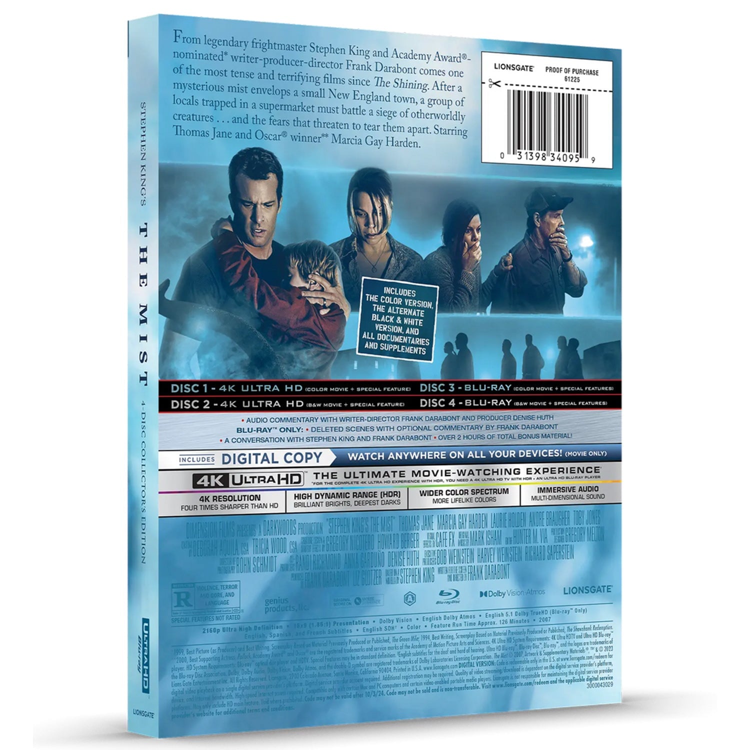 Мгла (2007) (англ. язык) (4K UHD + Blu-ray) Steelbook