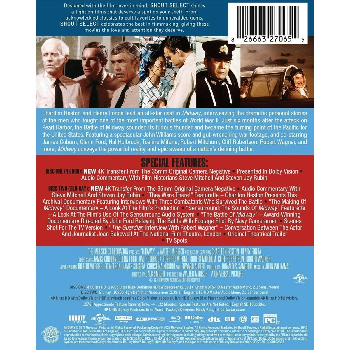Мидуэй (1976) (англ. язык) (4K UHD + Blu-ray) Steelbook