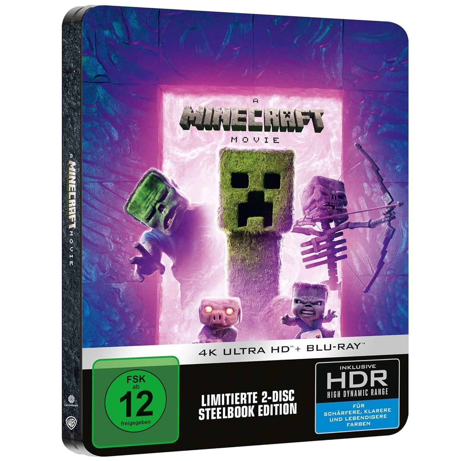 Minecraft в кино (2025) (англ. язык) (4K UHD + Blu-ray) Steelbook