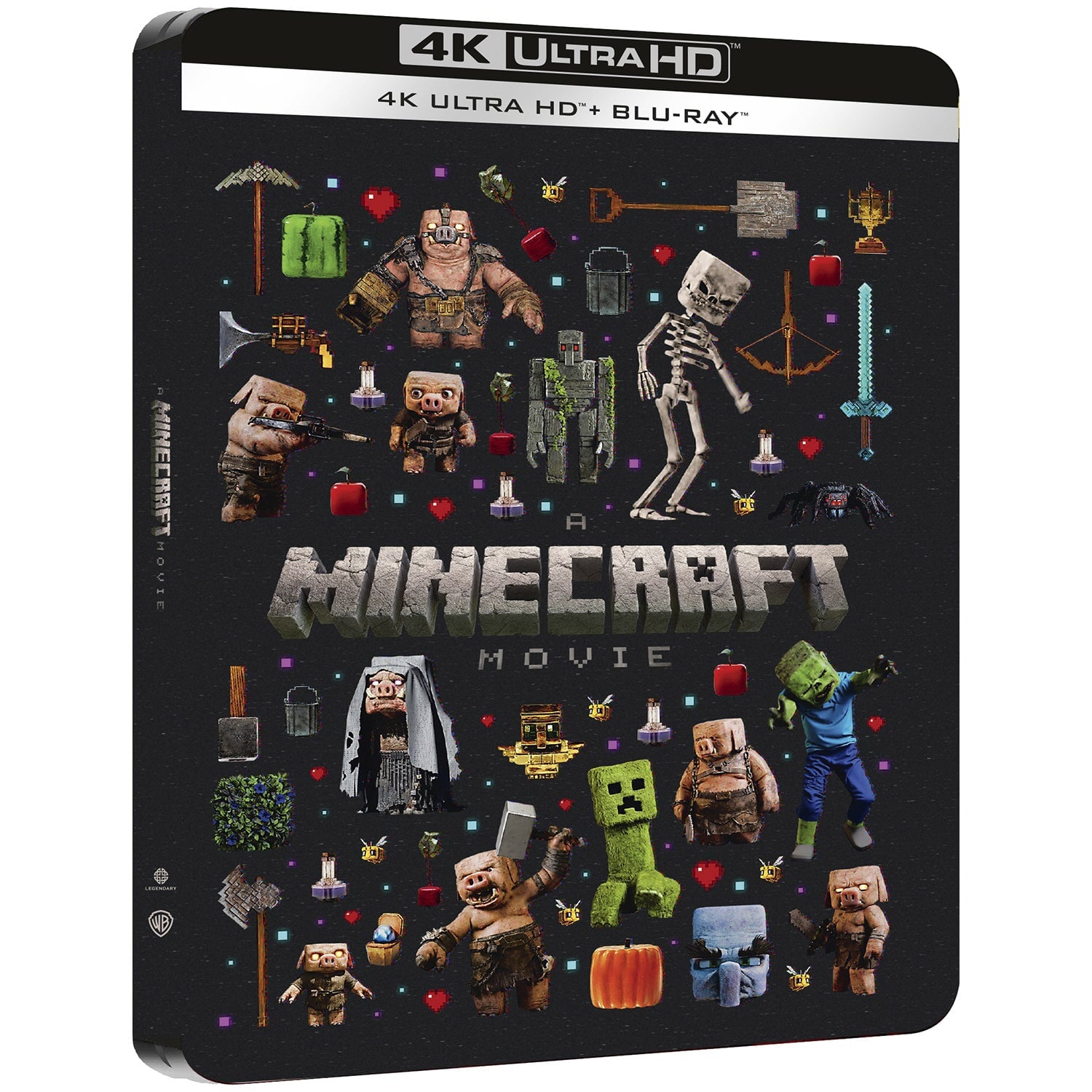 Minecraft в кино (2025) (англ. язык) (4K UHD + Blu-ray) Steelbook "Collectors" Edition