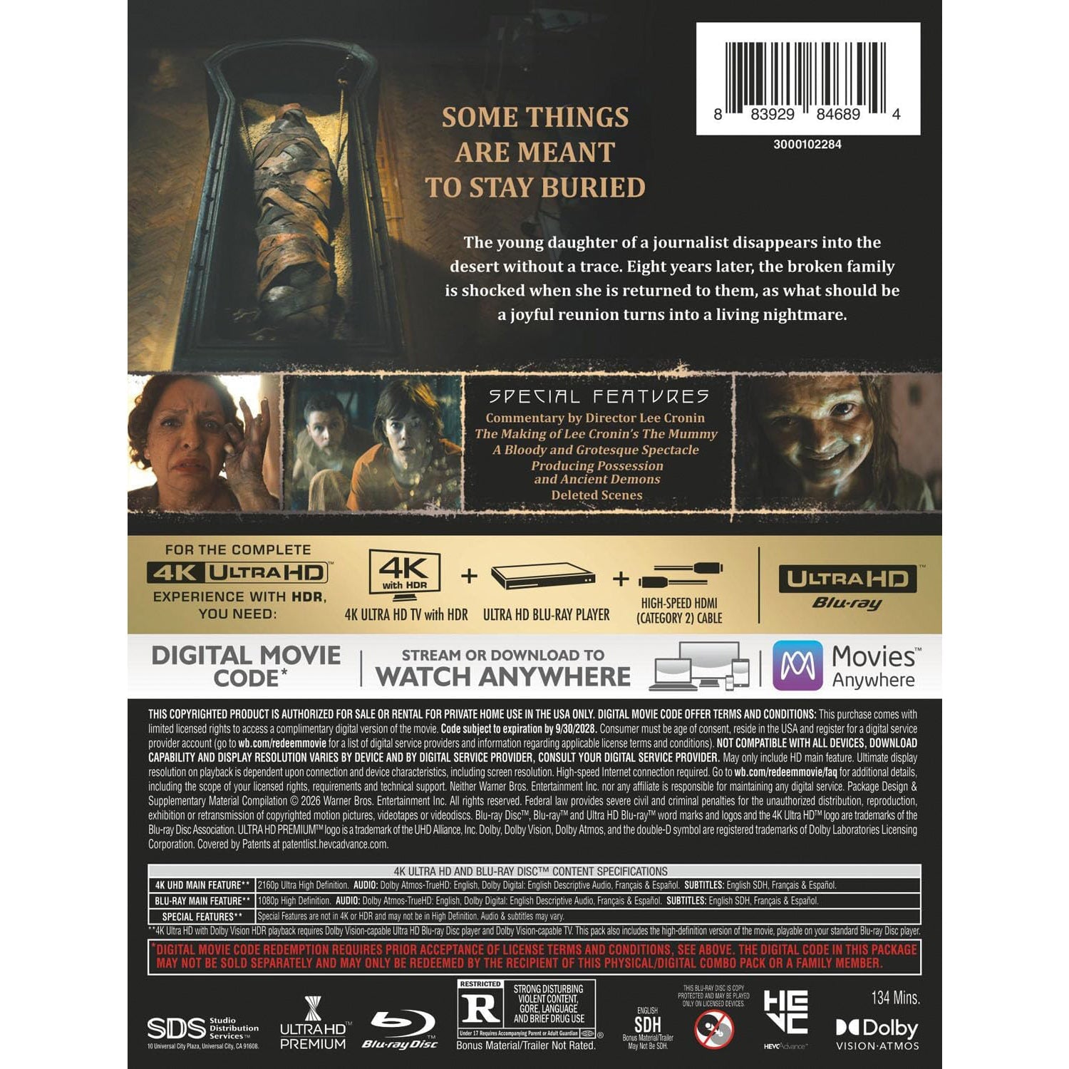 Мумия (2026) (англ. язык) (4K UHD + Blu-ray) Steelbook