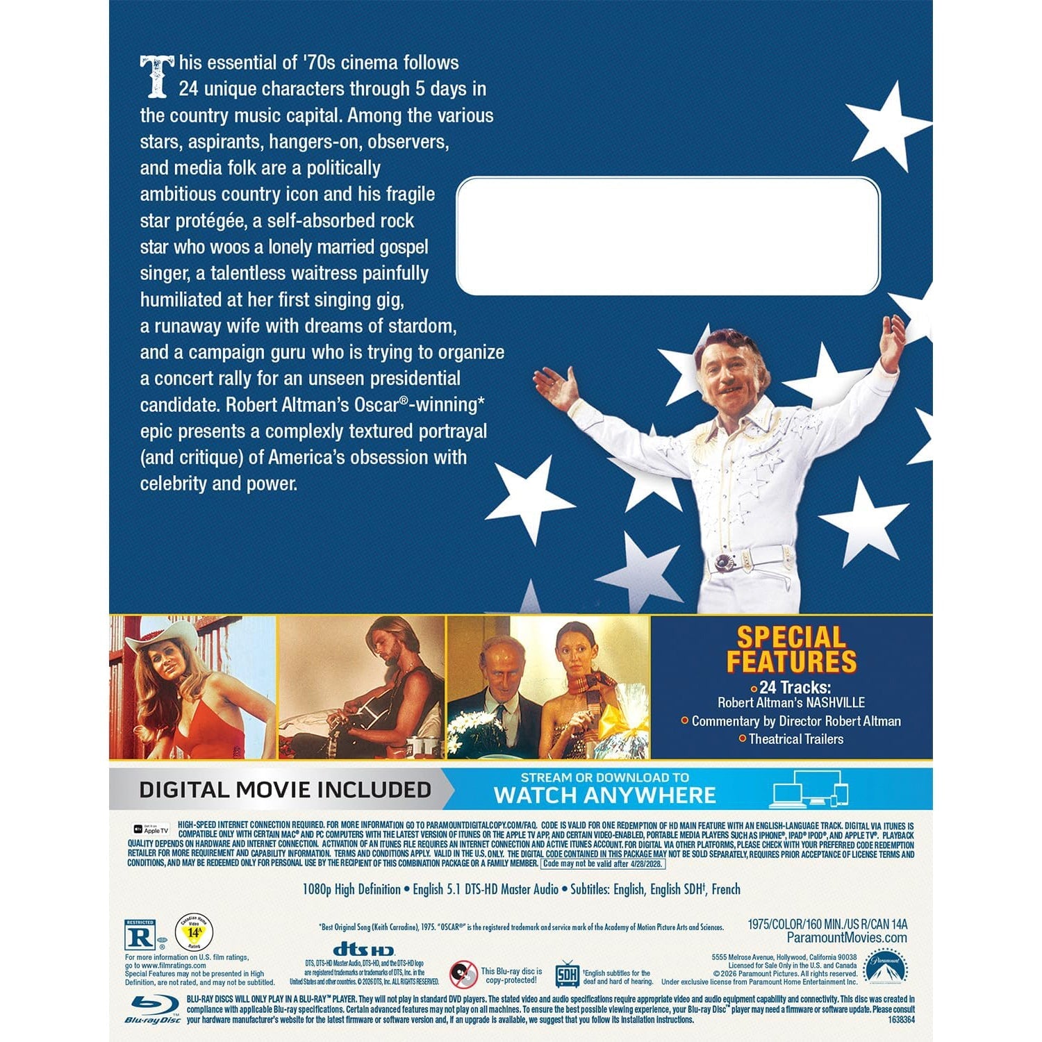 Нэшвилл (1975) (англ. язык) (Blu-ray)
