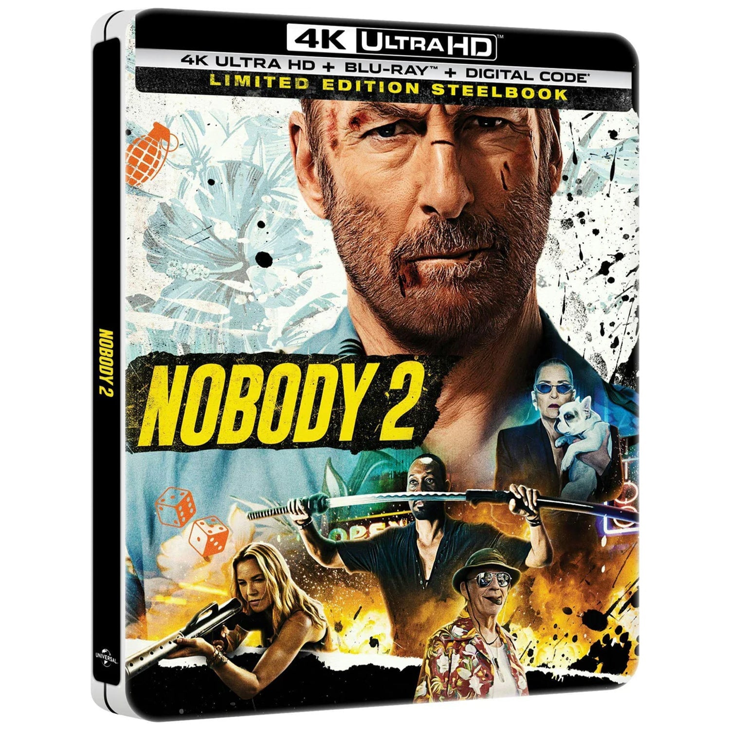 Никто 2 (2025) (англ. язык) (4K UHD + Blu-ray) Steelbook